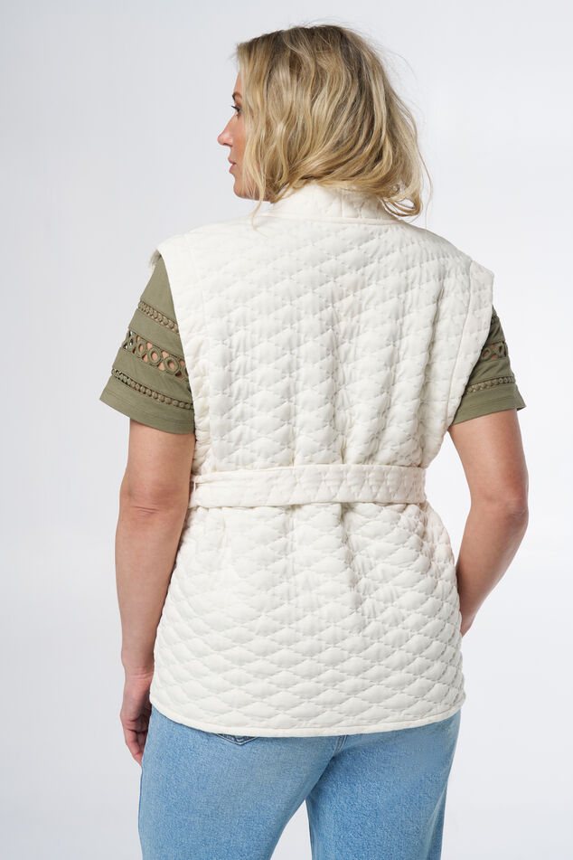 Weit geschnittene Weste mit Gürtel image number 3