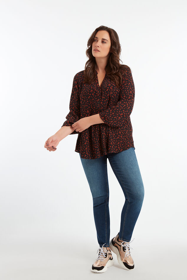 Bluse mit floralem Print image number 3