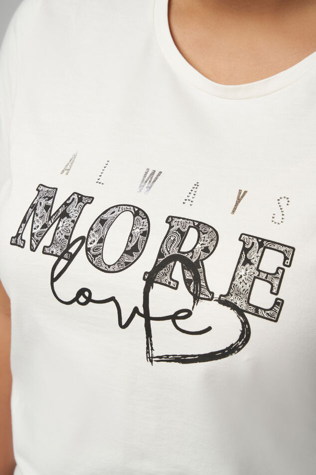 T-Shirt mit Text-Print  image 4