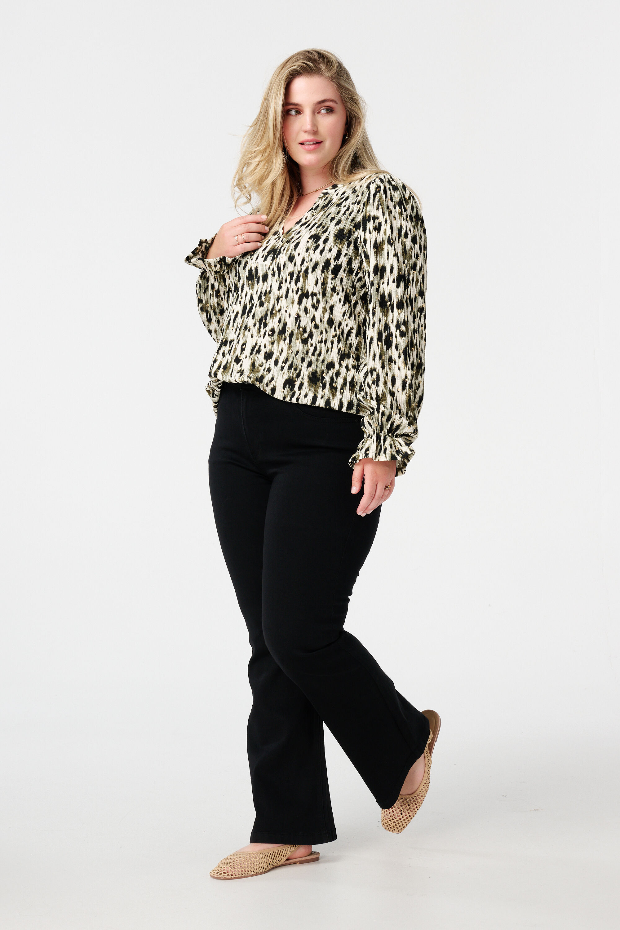 Bedrucktes und strukturiertes Top image number 5