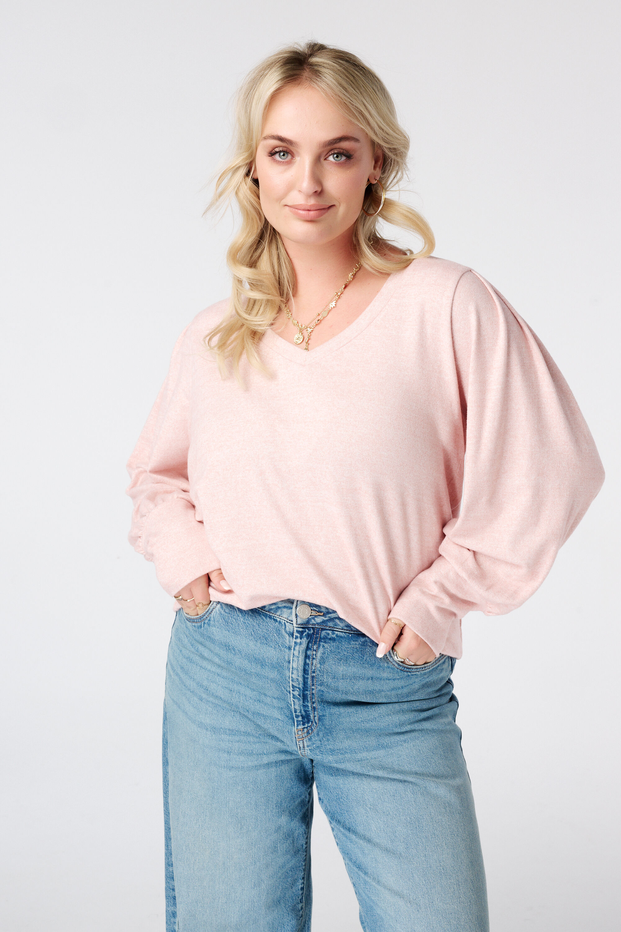 Sweatshirt mit Puff&auml;rmeln image number 0