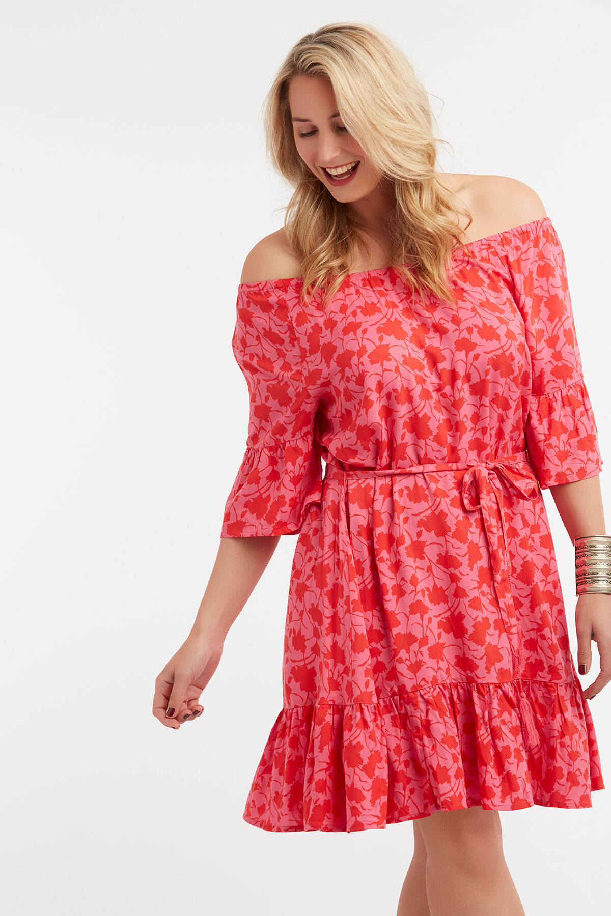 Kleid mit floralem Print image number 3