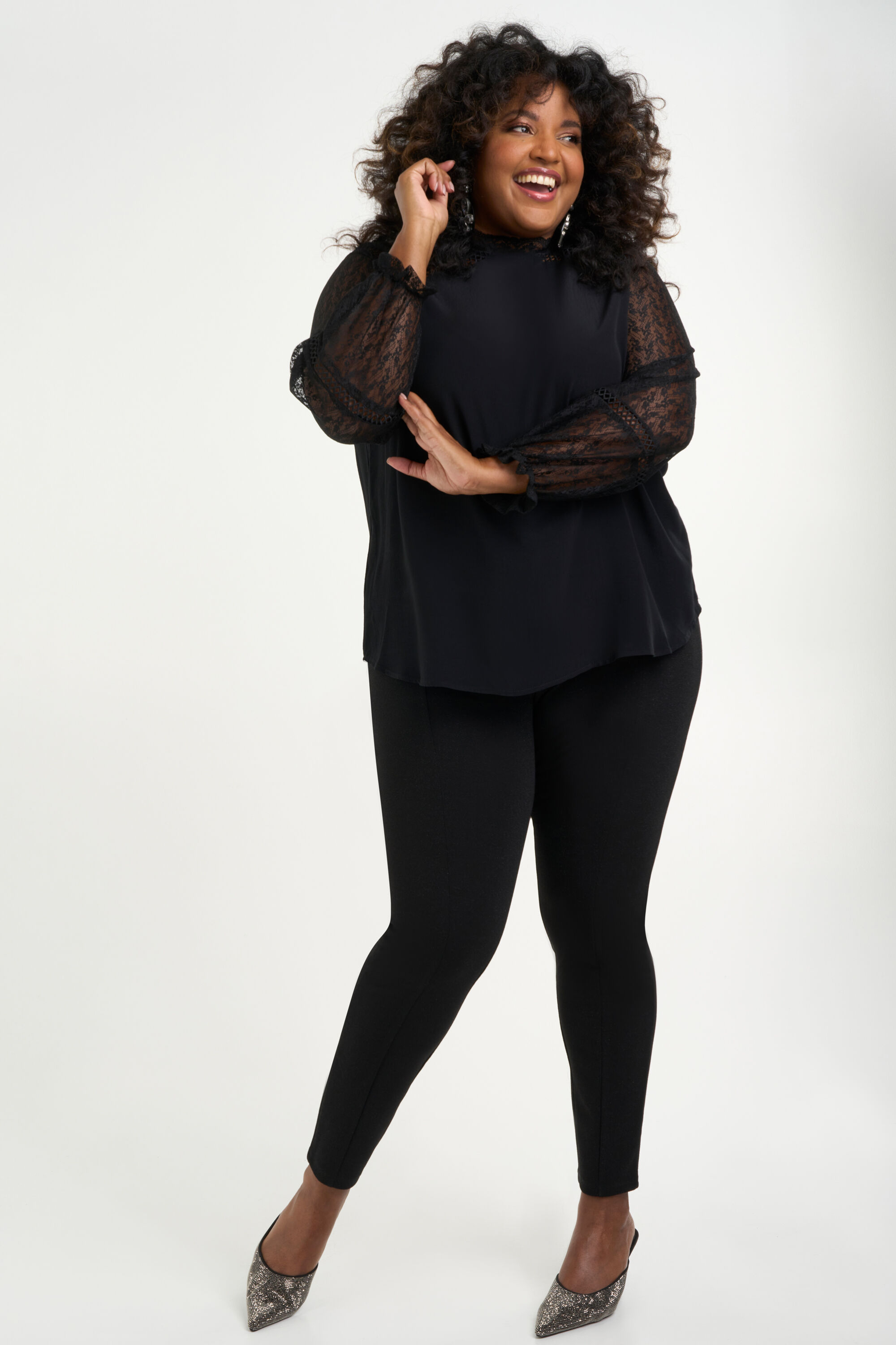 Spitzen-Bluse image number 5