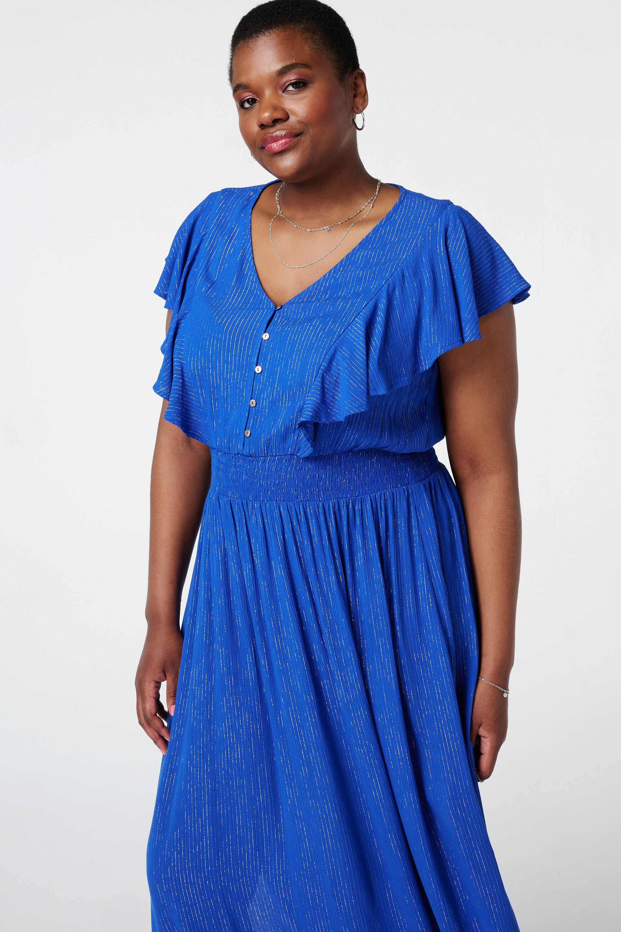 Locker sitzendes Kleid mit Bund  image number 5