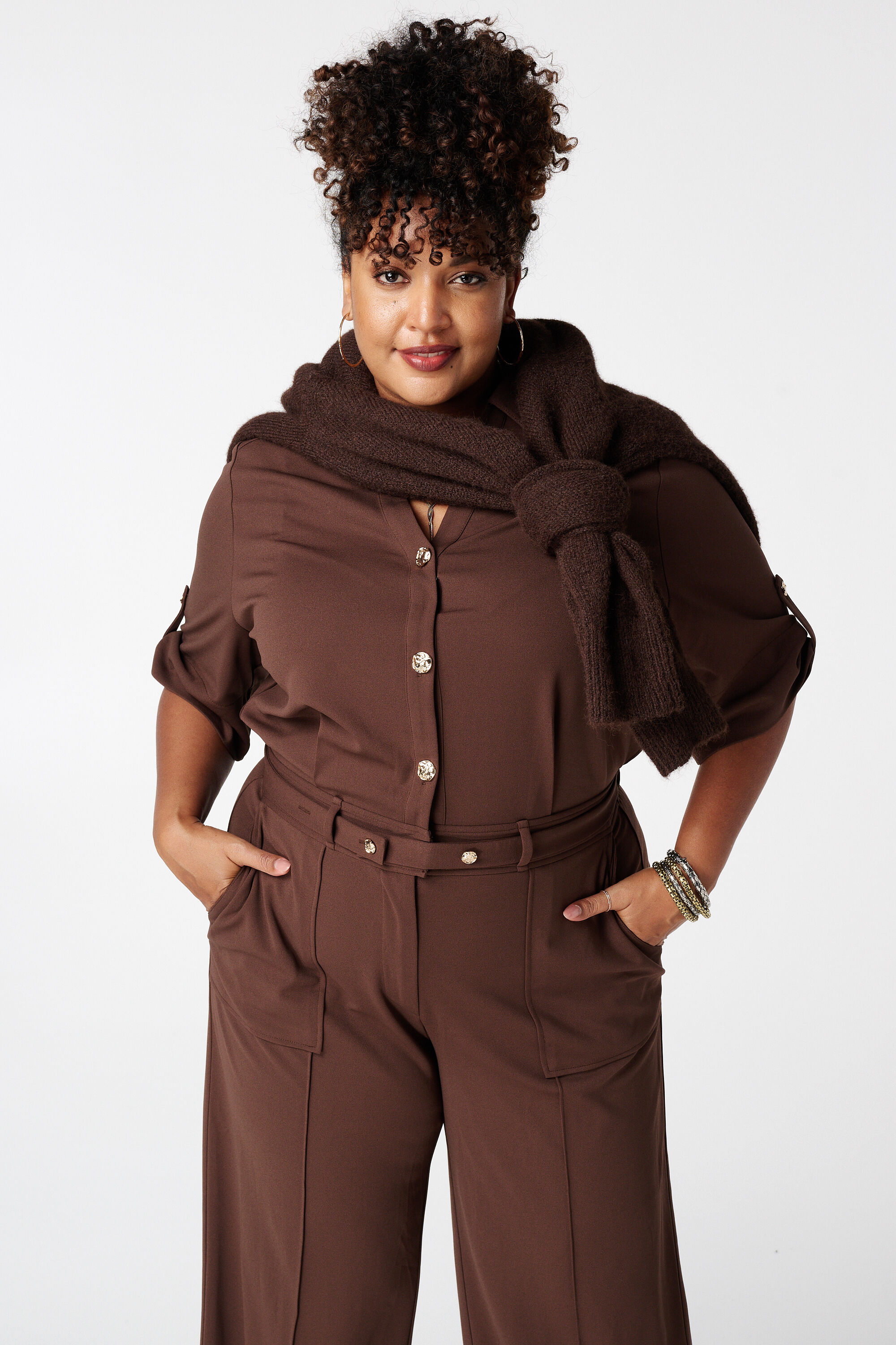 Jumpsuit mit G&uuml;rtel image number 5