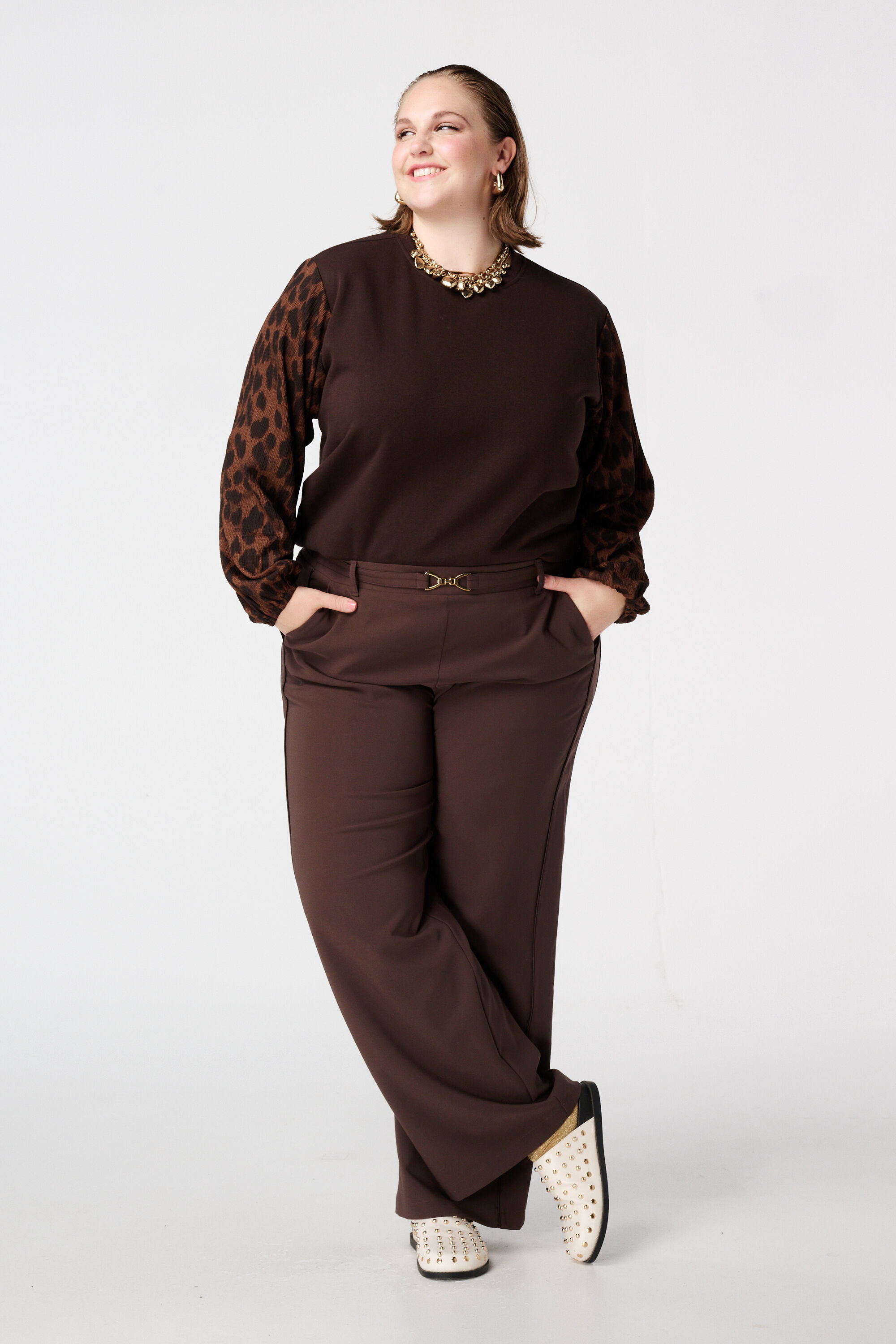 Sweatshirt mit Ballon&auml;rmeln und Aufdruck image number 5