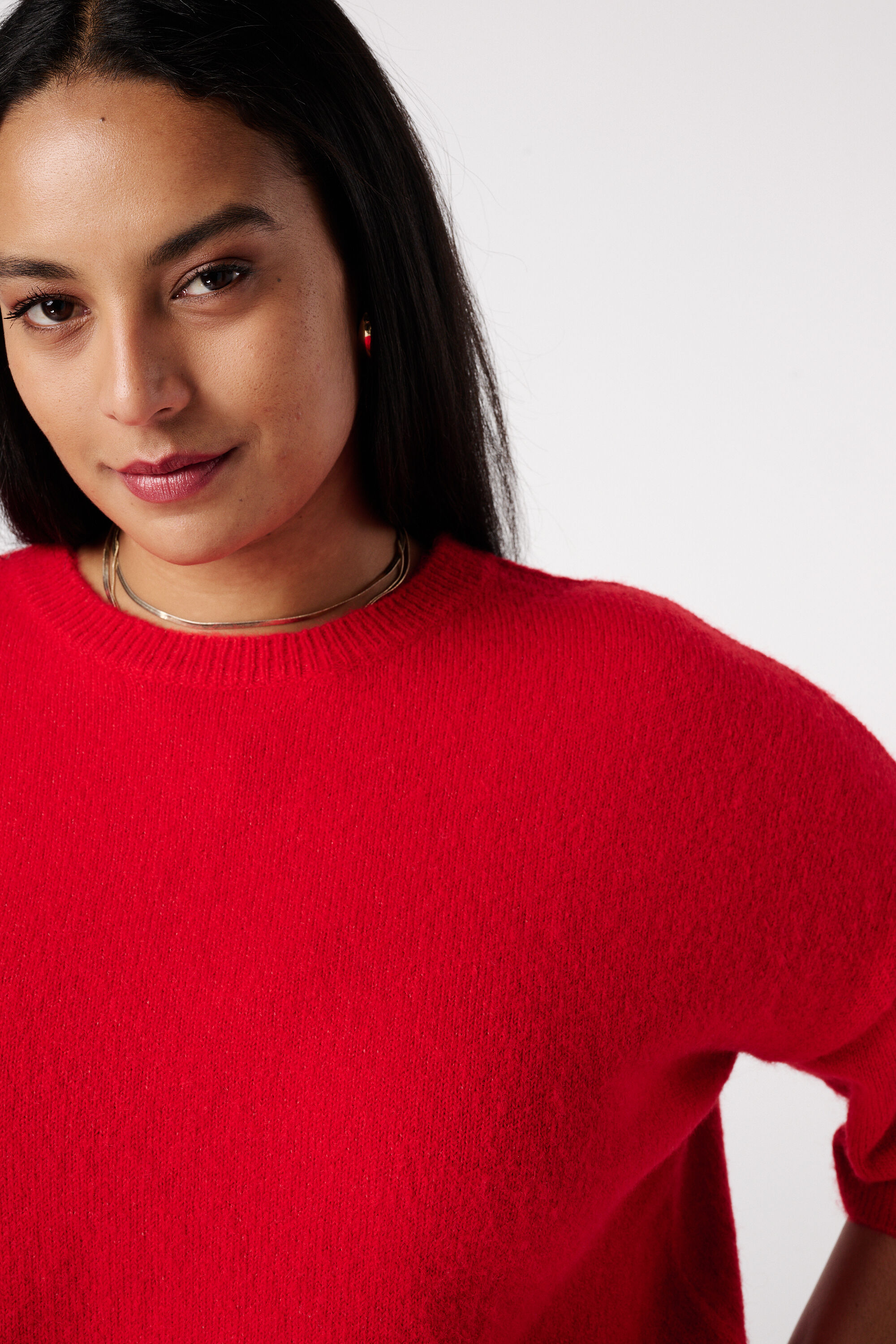 Strickoberteil mit kurzen &Auml;rmeln image number 4