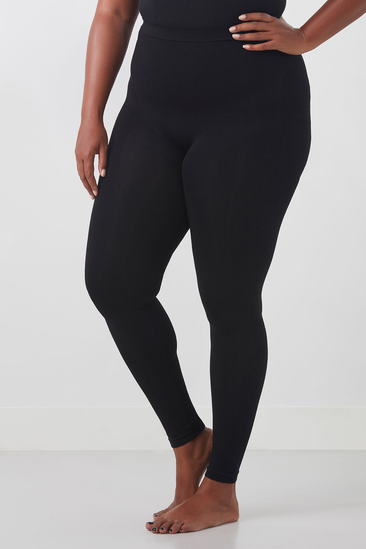 Figurformende Basic-Leggings image number 3