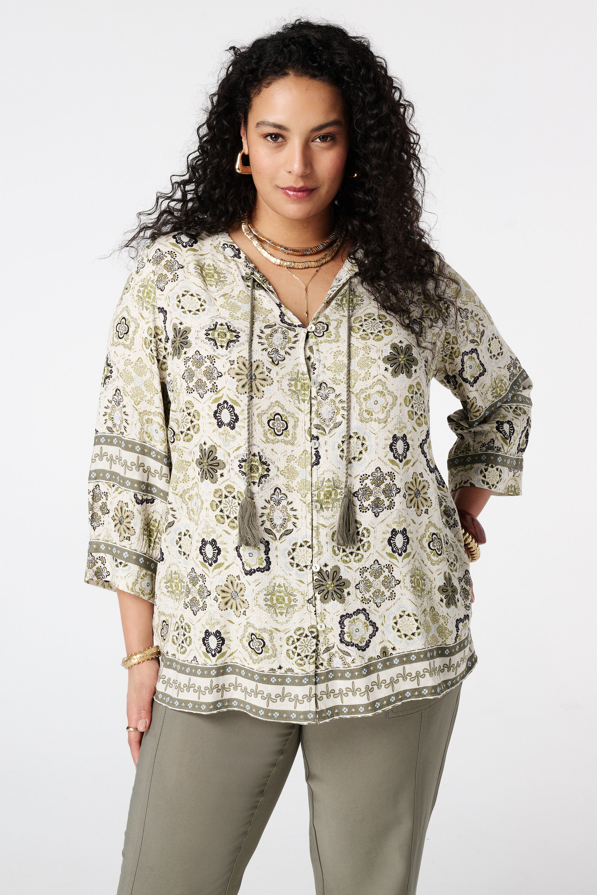 Bluse mit Knopfleiste