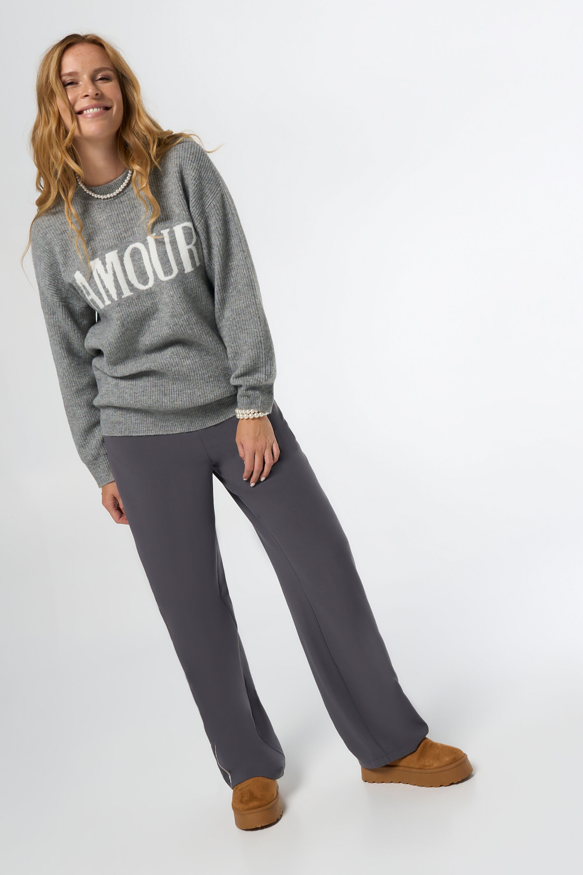 Pullover mit Text-Print image number 5