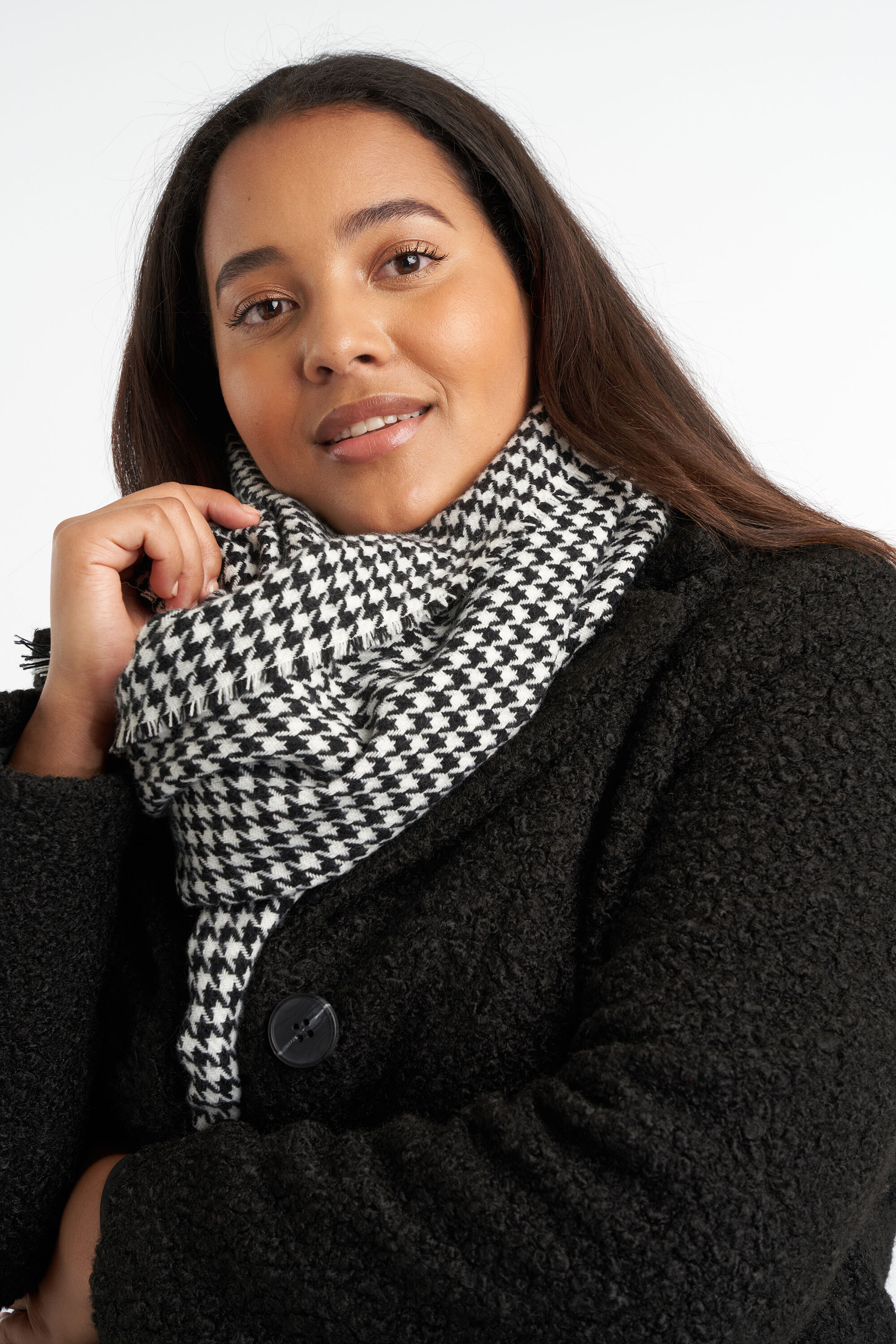 Schal mit Hahnenrittmuster image number 2