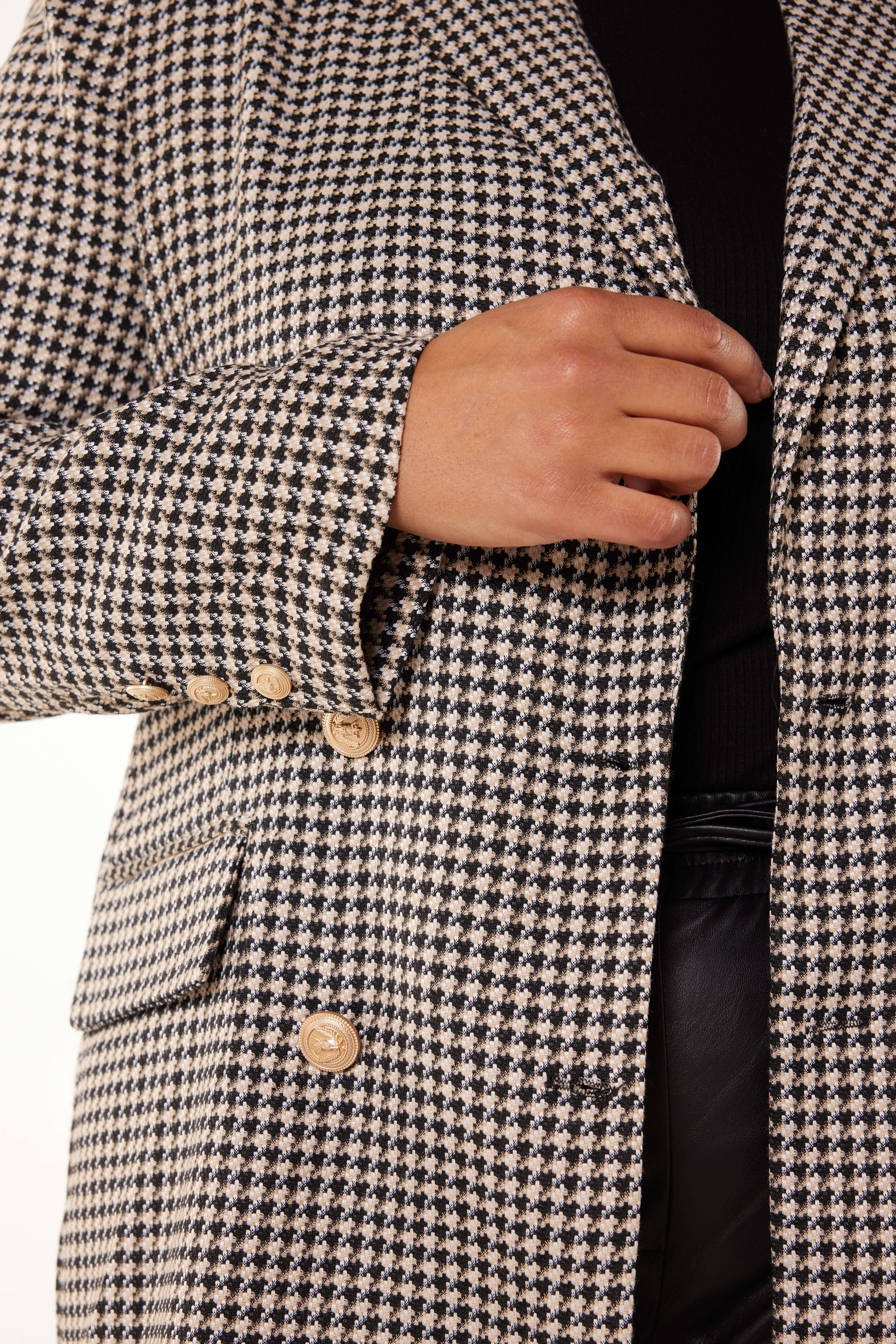 Blazer mit Pied-de-Poule-Print image number 3