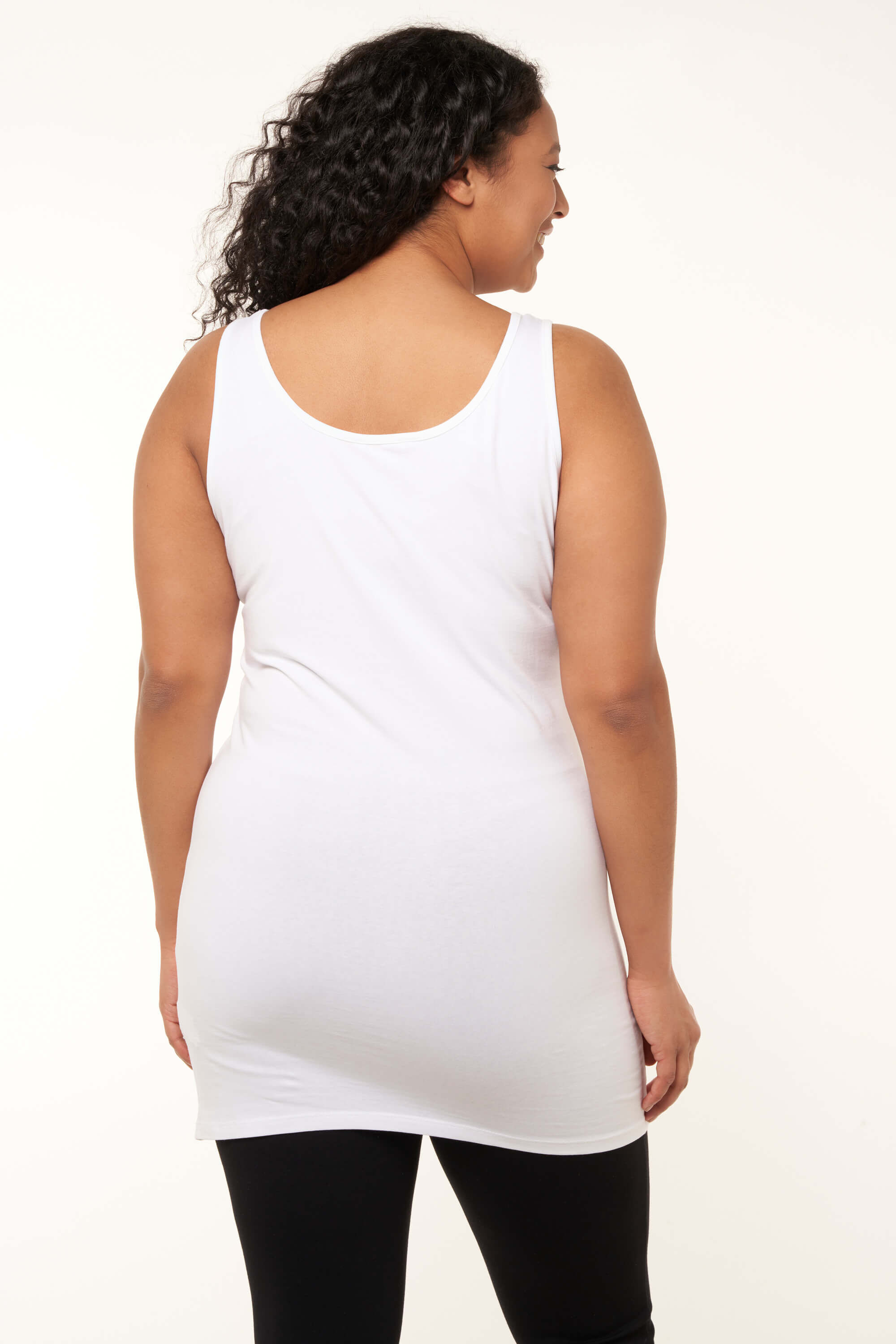 Langes Baumwoll-Singlet image number 3