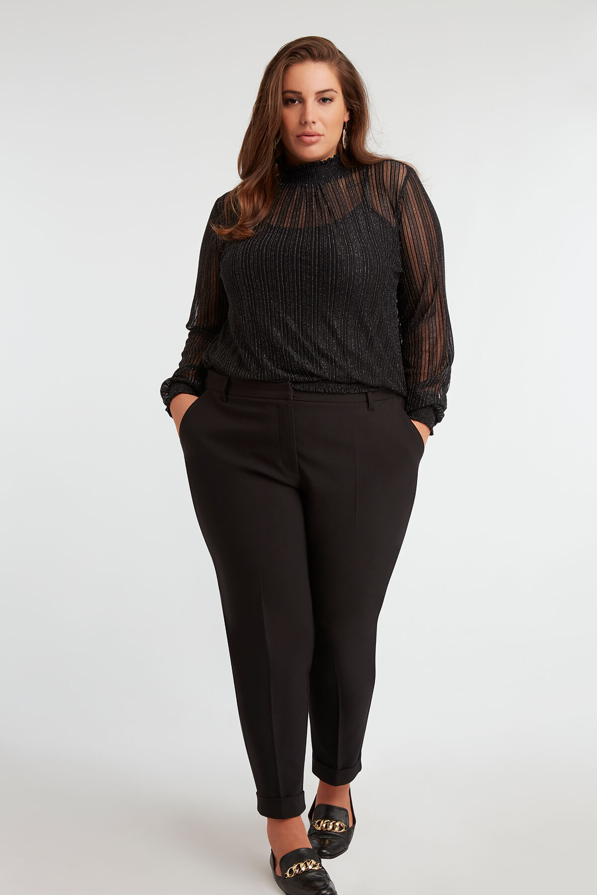 Top mit Stehkragen image number 3