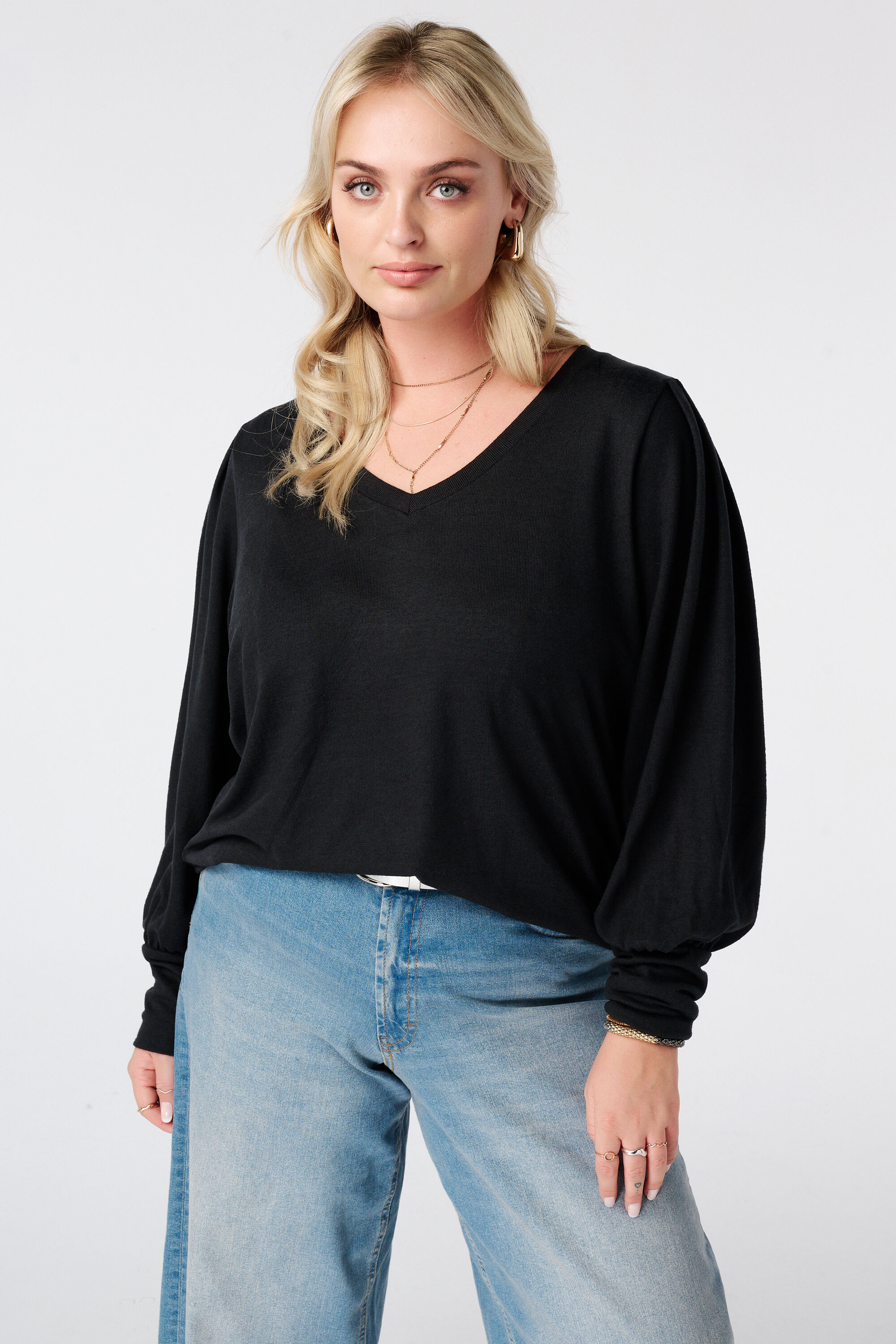 Sweatshirt mit Puff&auml;rmeln image number 0
