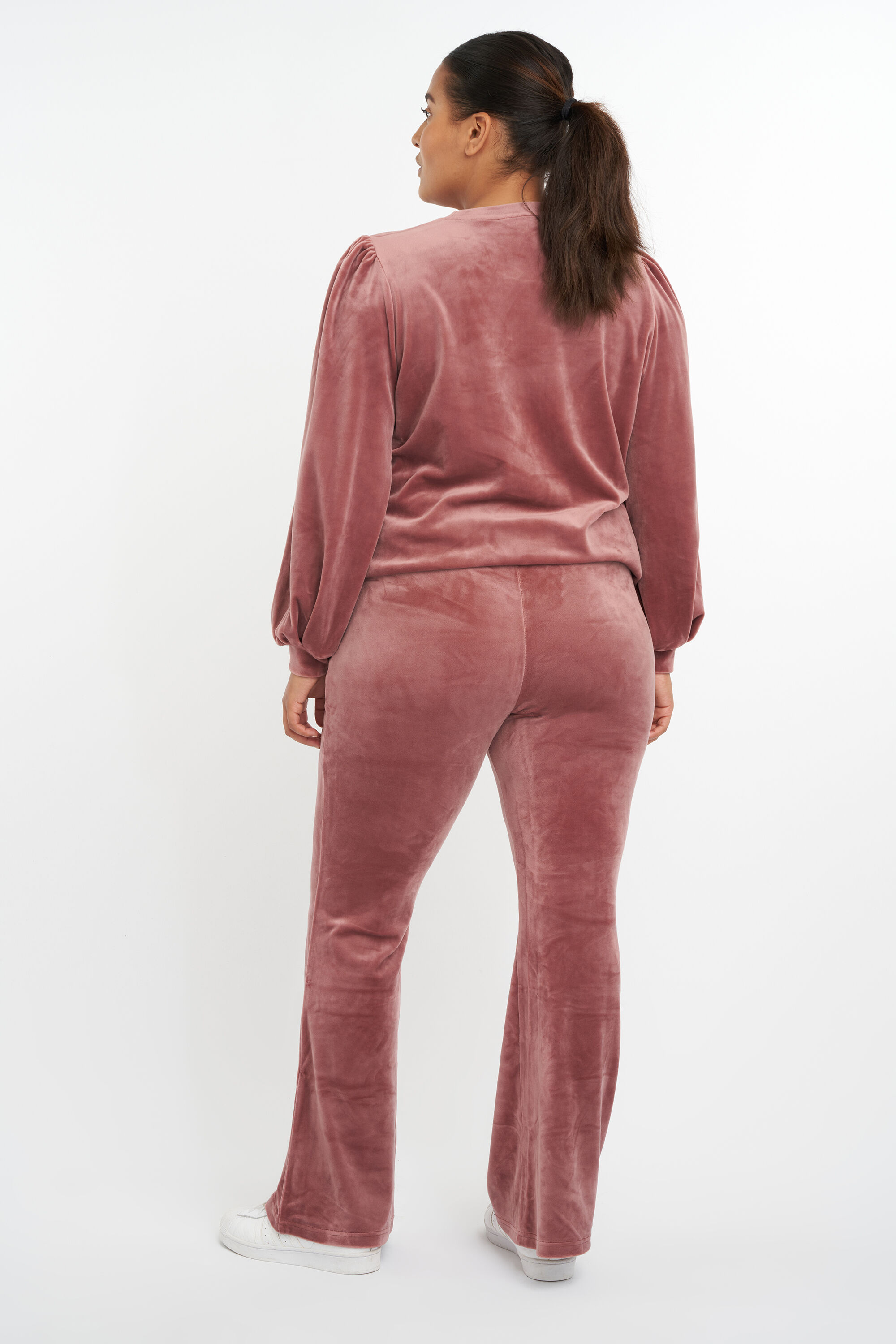 Ausgestellte Samt-Leggings image number 3