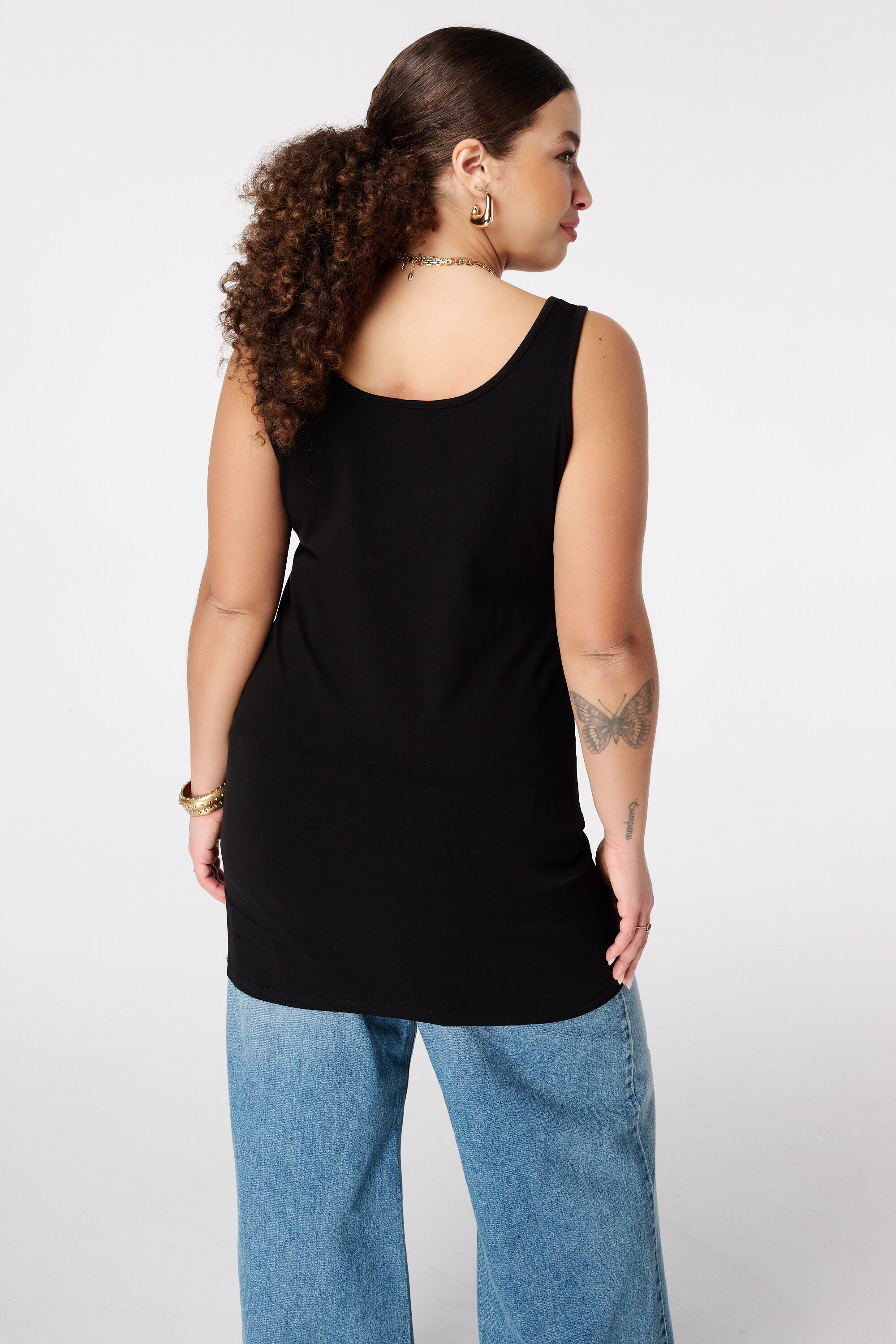 Extra langes Baumwoll-Singlet image number 3