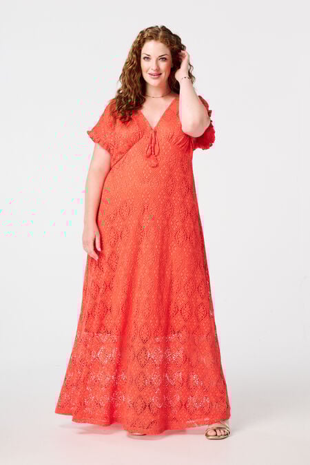 Maxikleid mit Häkeloptik Maxikleid mit Häkeloptik