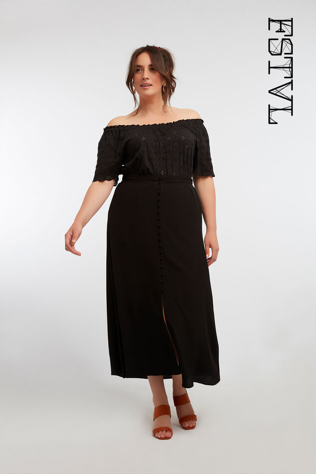 Maxi-Rock im Button-Down-Style image number 0