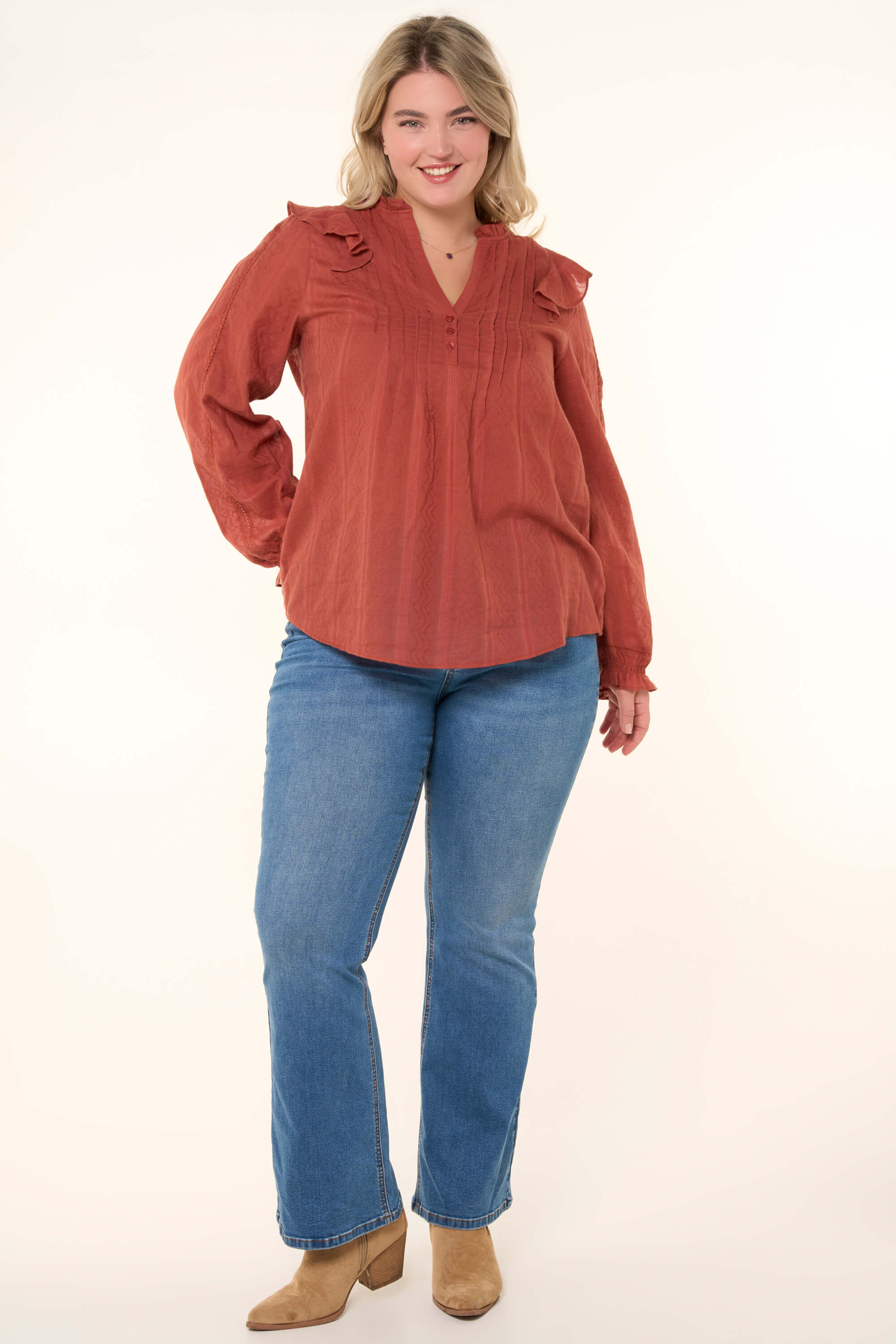 Bluse mit Ballon&auml;rmeln image number 6