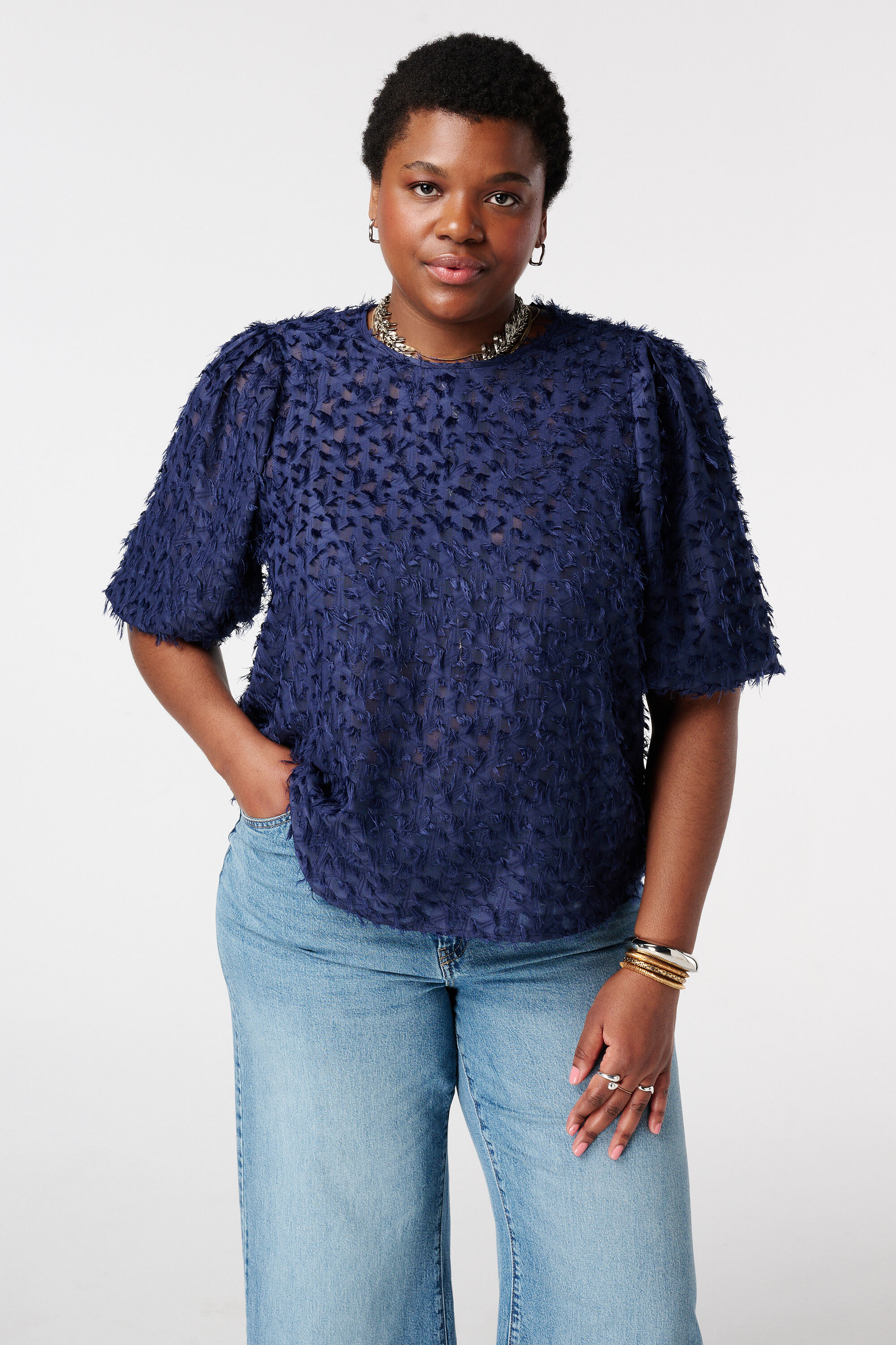 Strukturierte Bluse image number 0