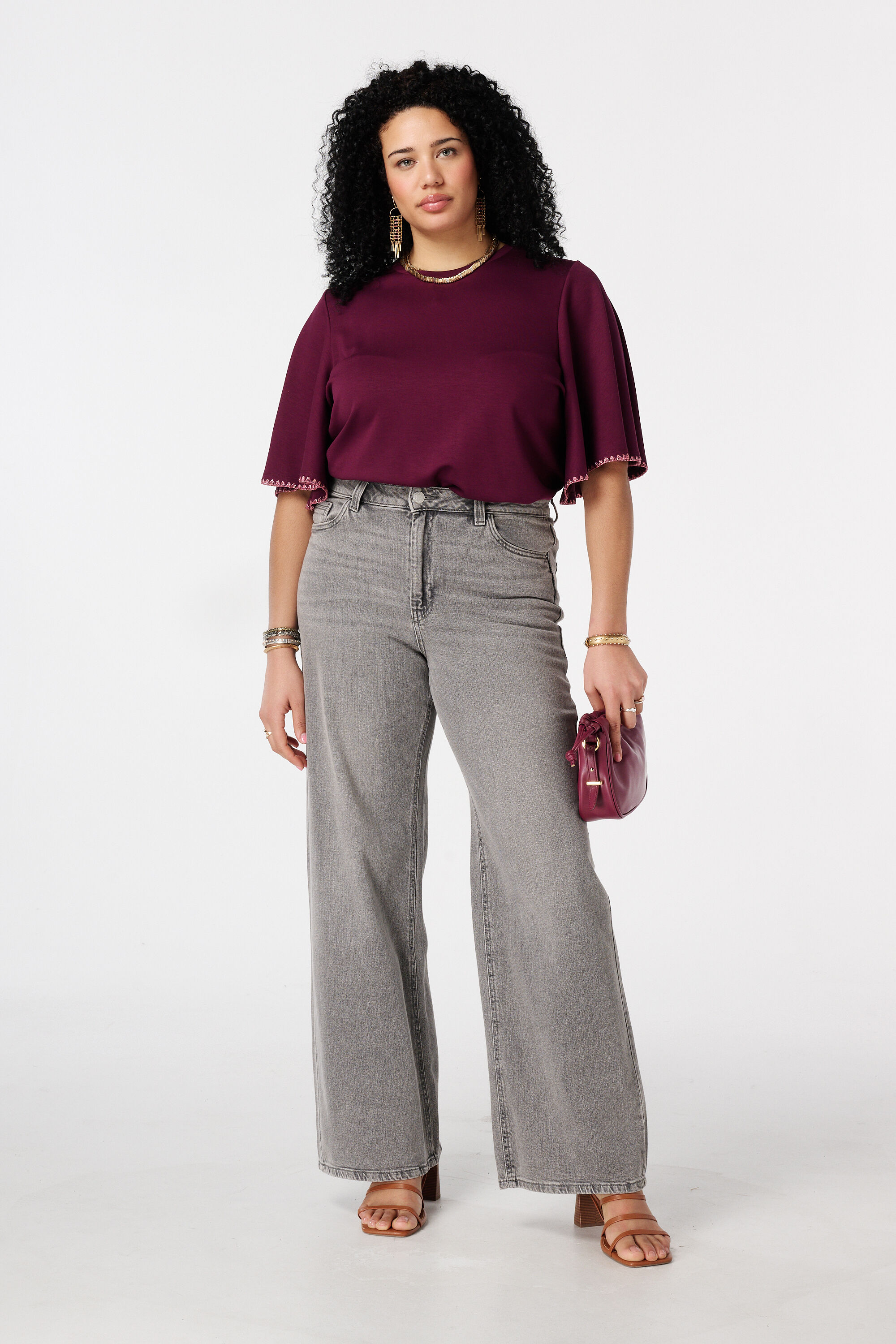 T-Shirt mit Schmetterlings&auml;rmeln image number 5