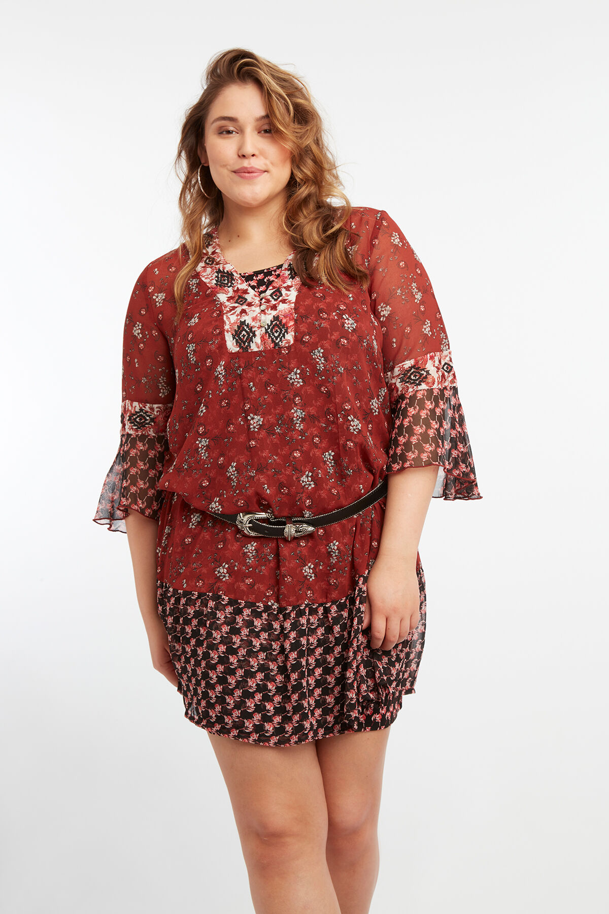 Tunika mit floralem Print image number 7