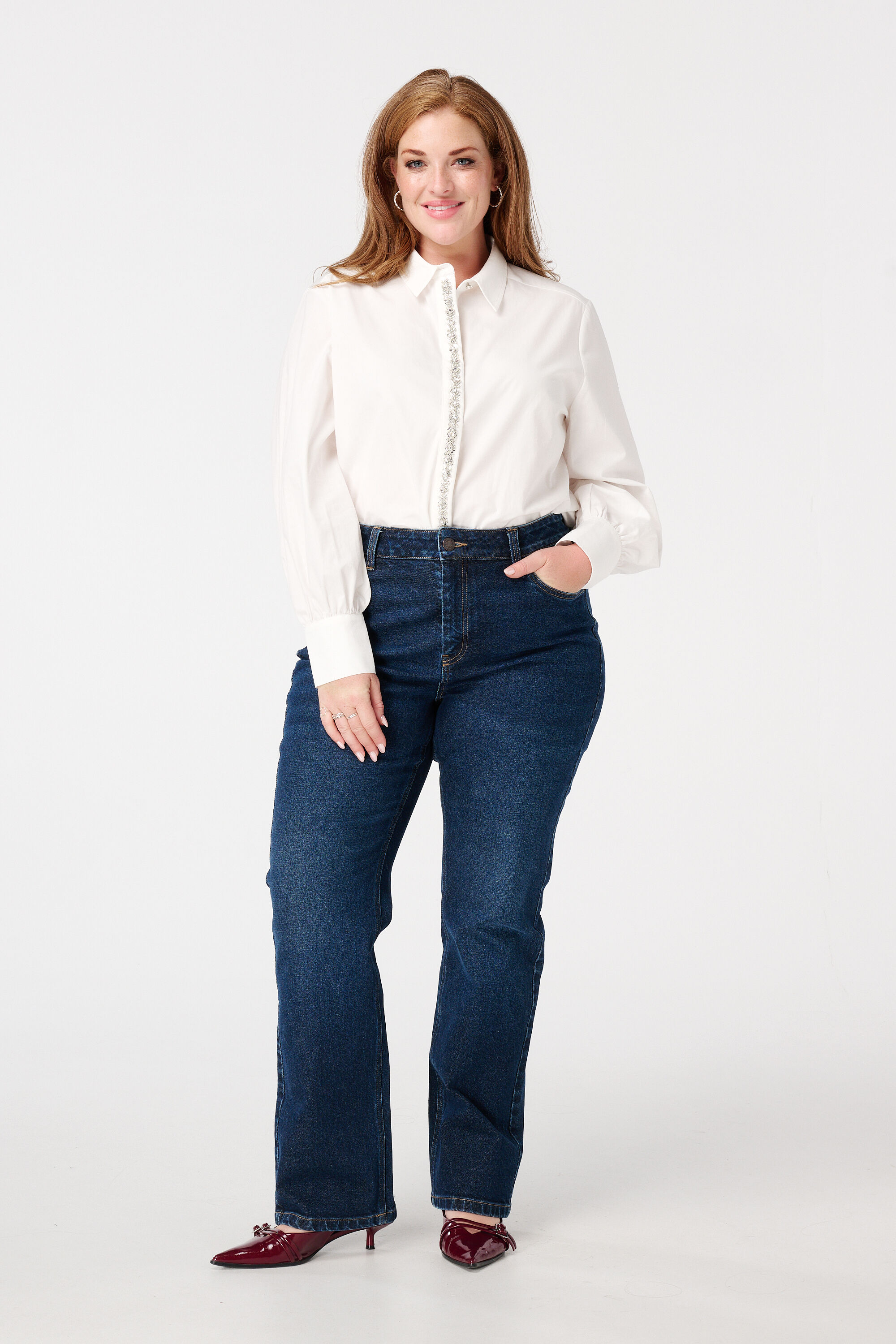 Bluse mit Strasssteinen image number 5