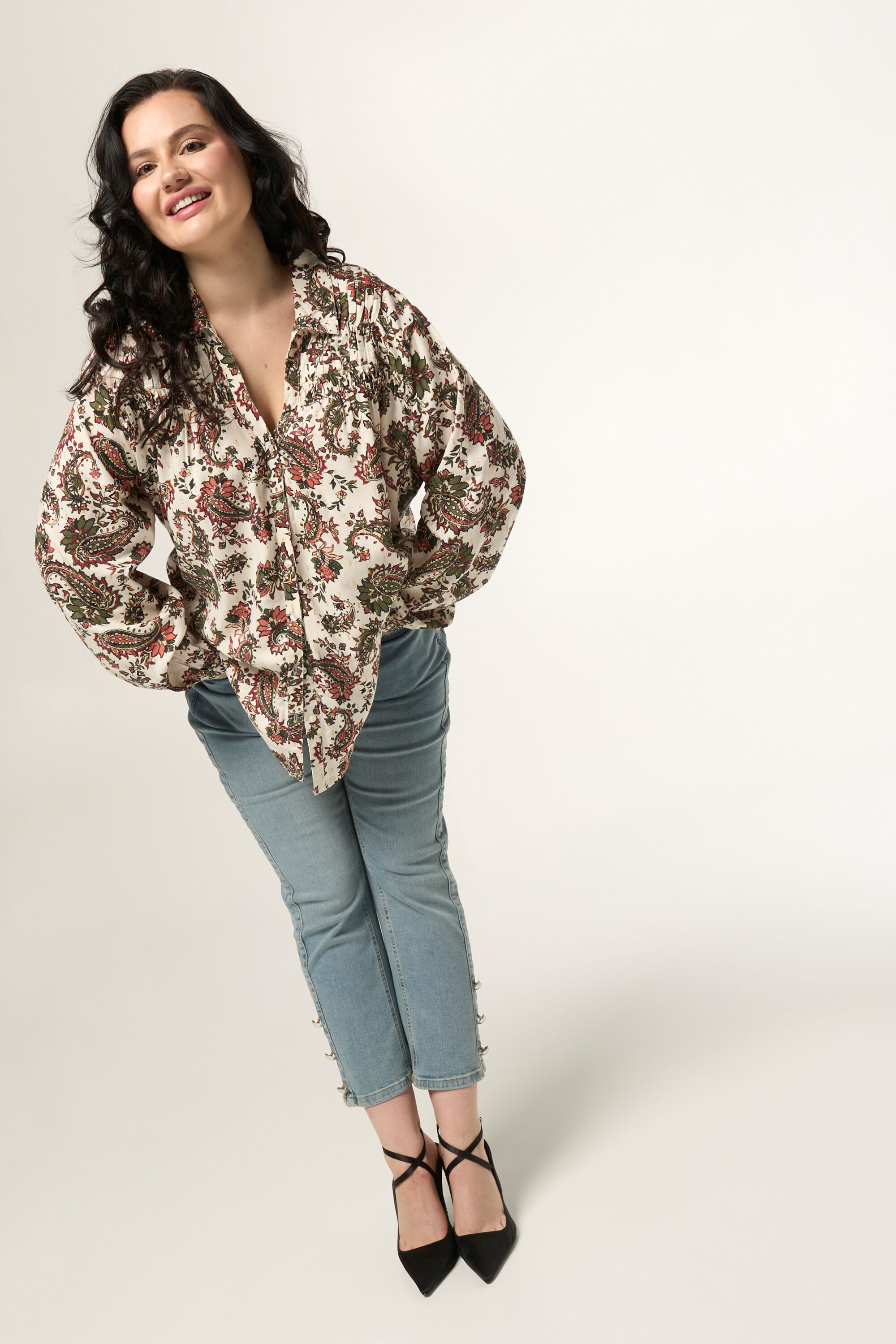 Bluse mit Print image number 5