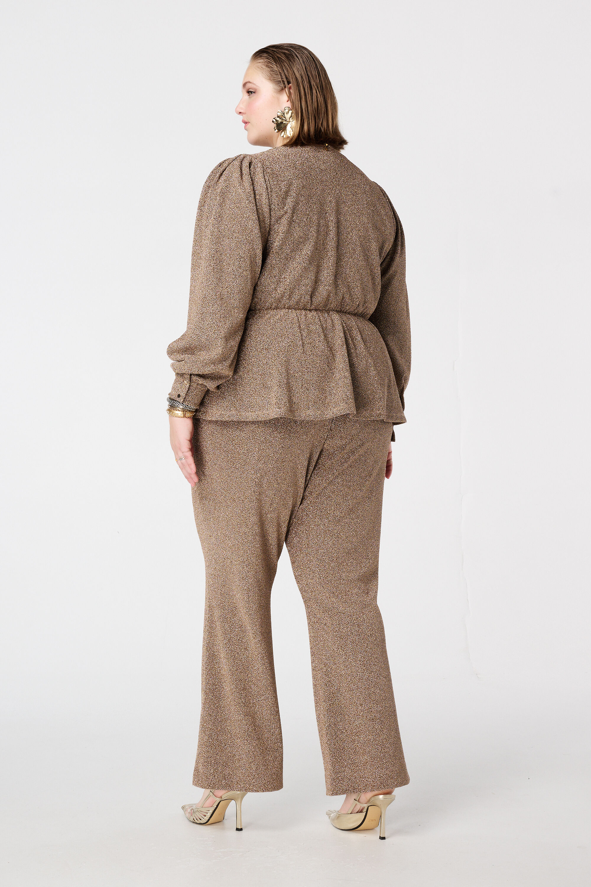 Glitzerhose mit ausgestellten Beinen image number 3