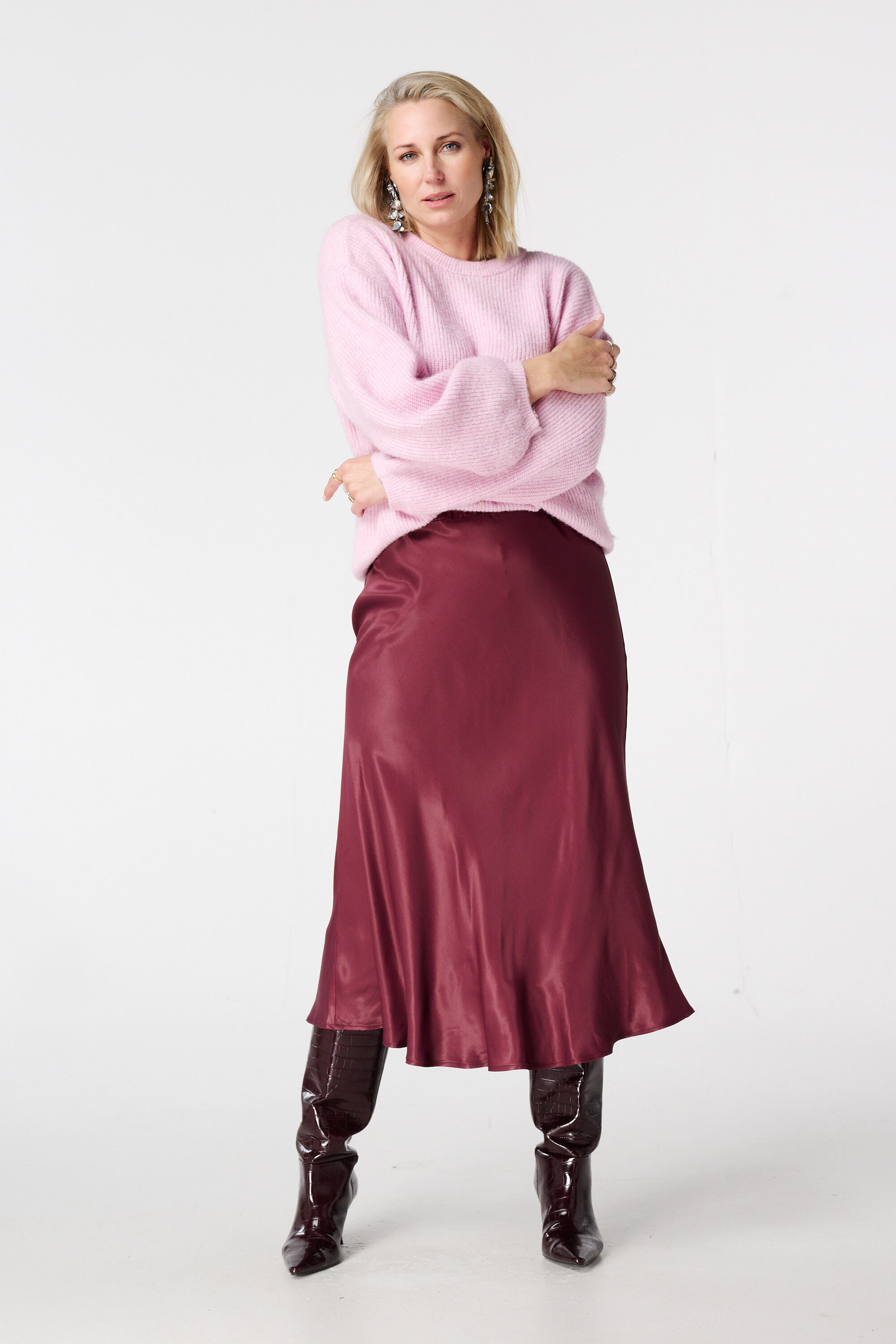 Midi-Rock aus Satin image number 6