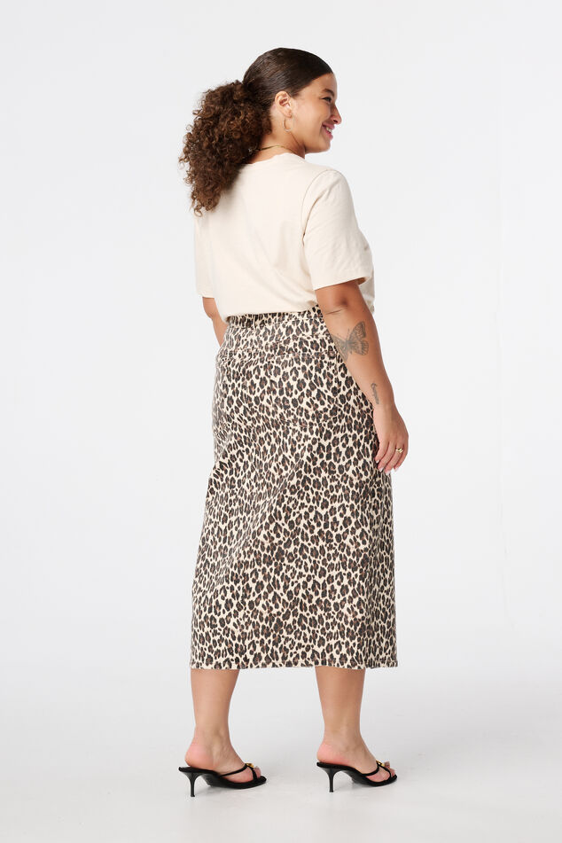 Denimrock mit Pantherprint image number 3