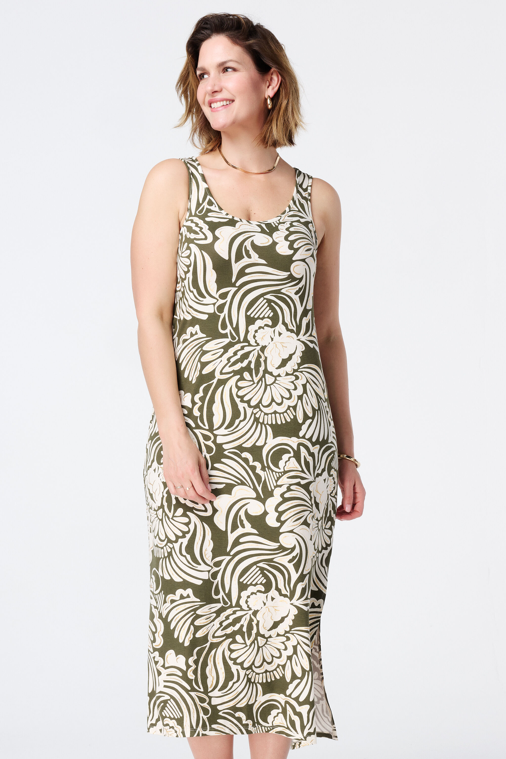 Maxikleid mit metallischen Verzierungen image number 5