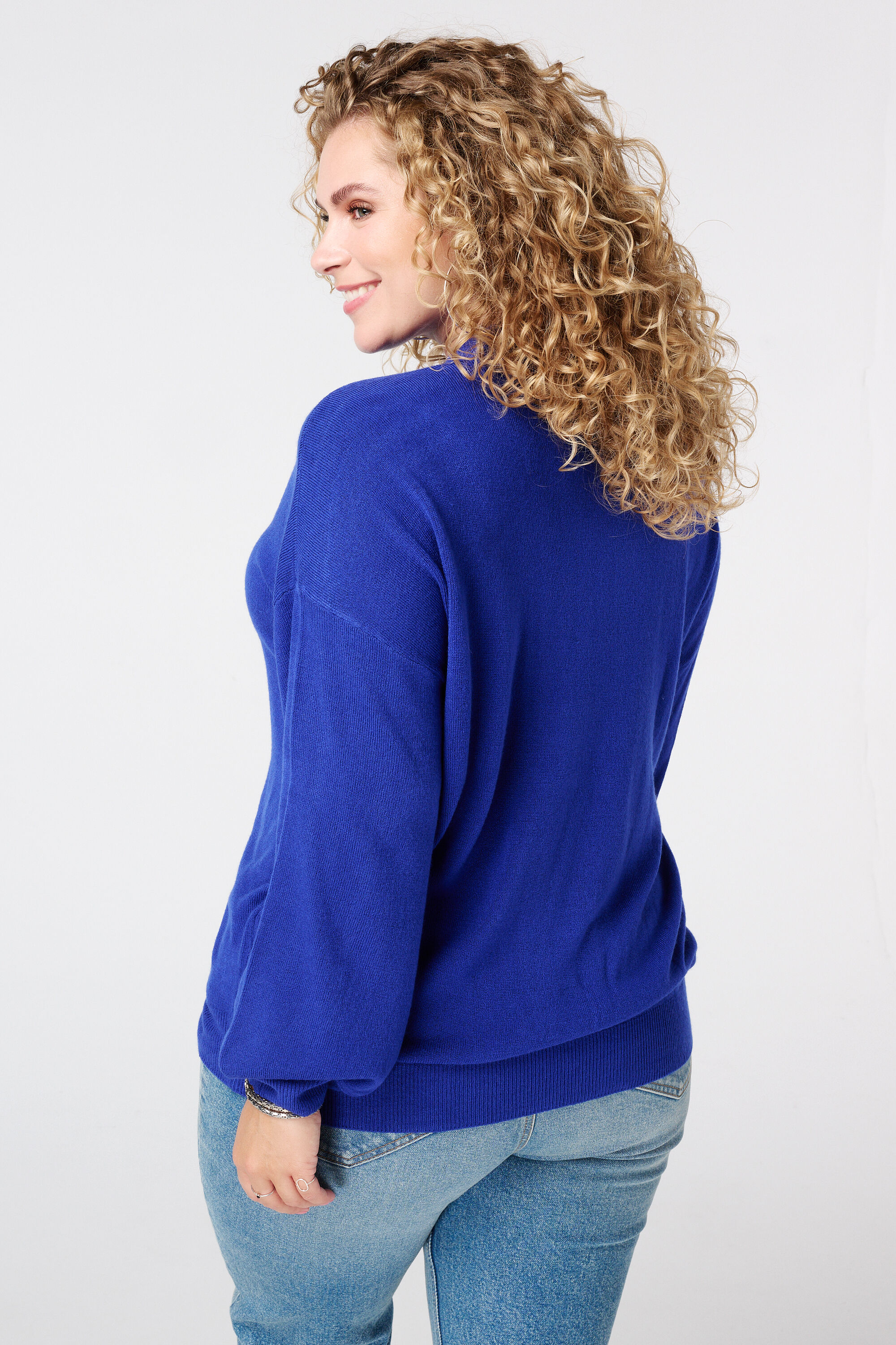 Feinstrickpullover mit Ballon&auml;rmeln image number 3