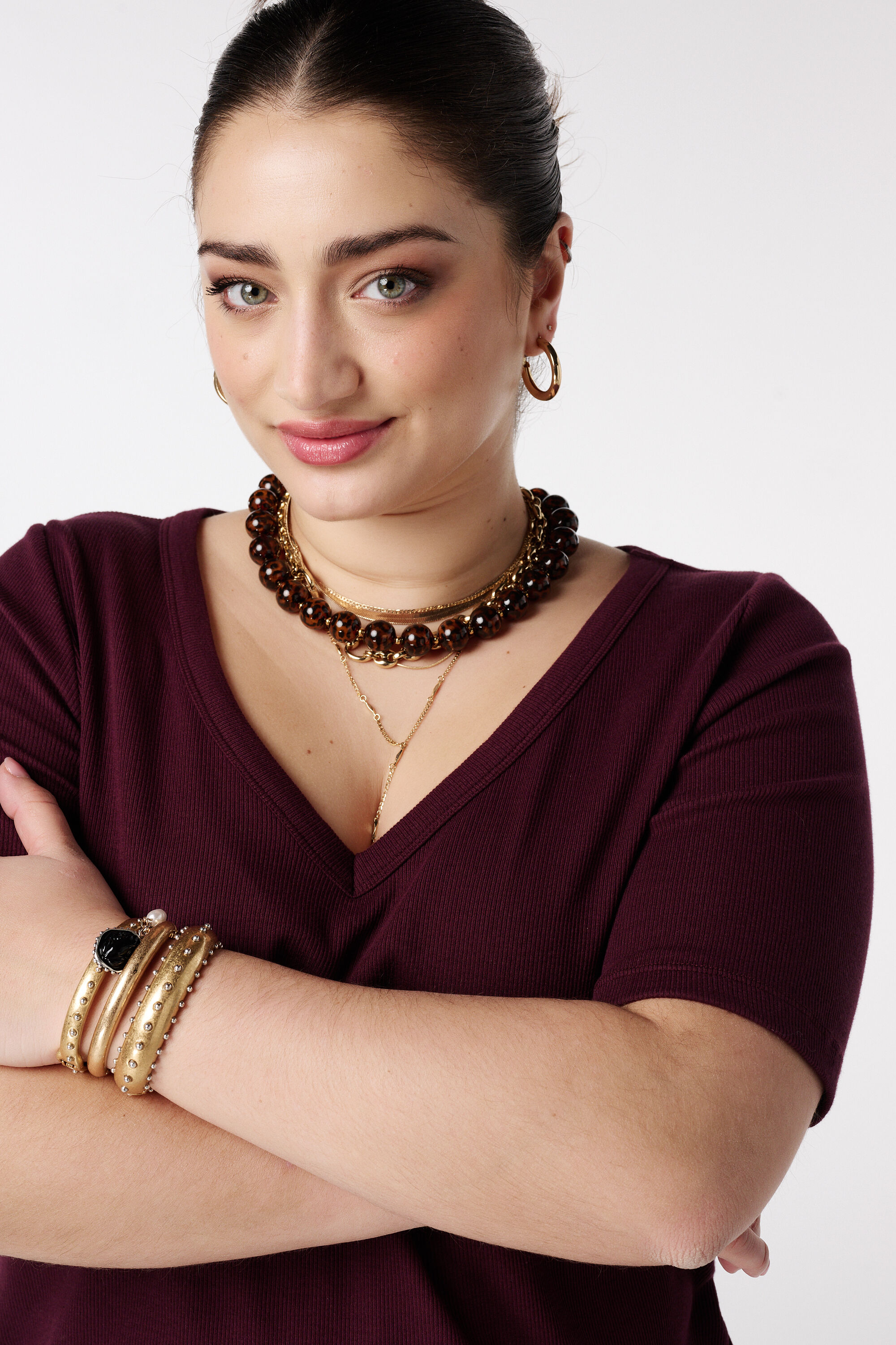 Ripp-Top mit V-Ausschnitt image number 4