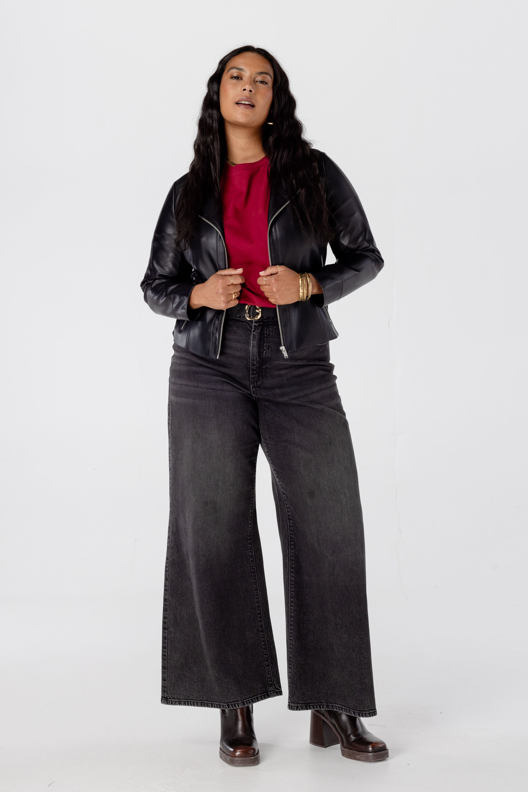 Kunstleder-Bikerjacke image number 5