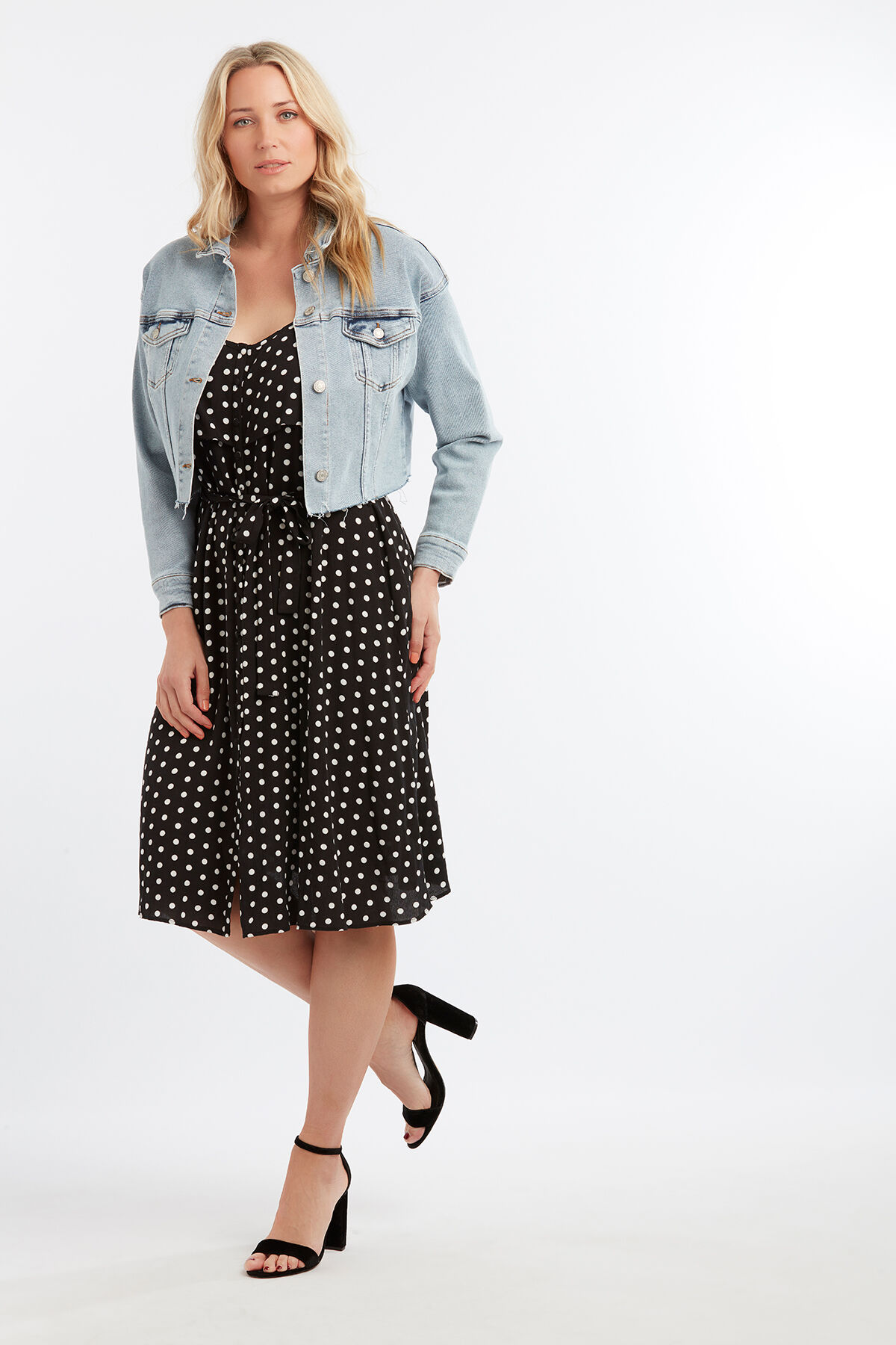 Kleid mit Punktmuster image number 6