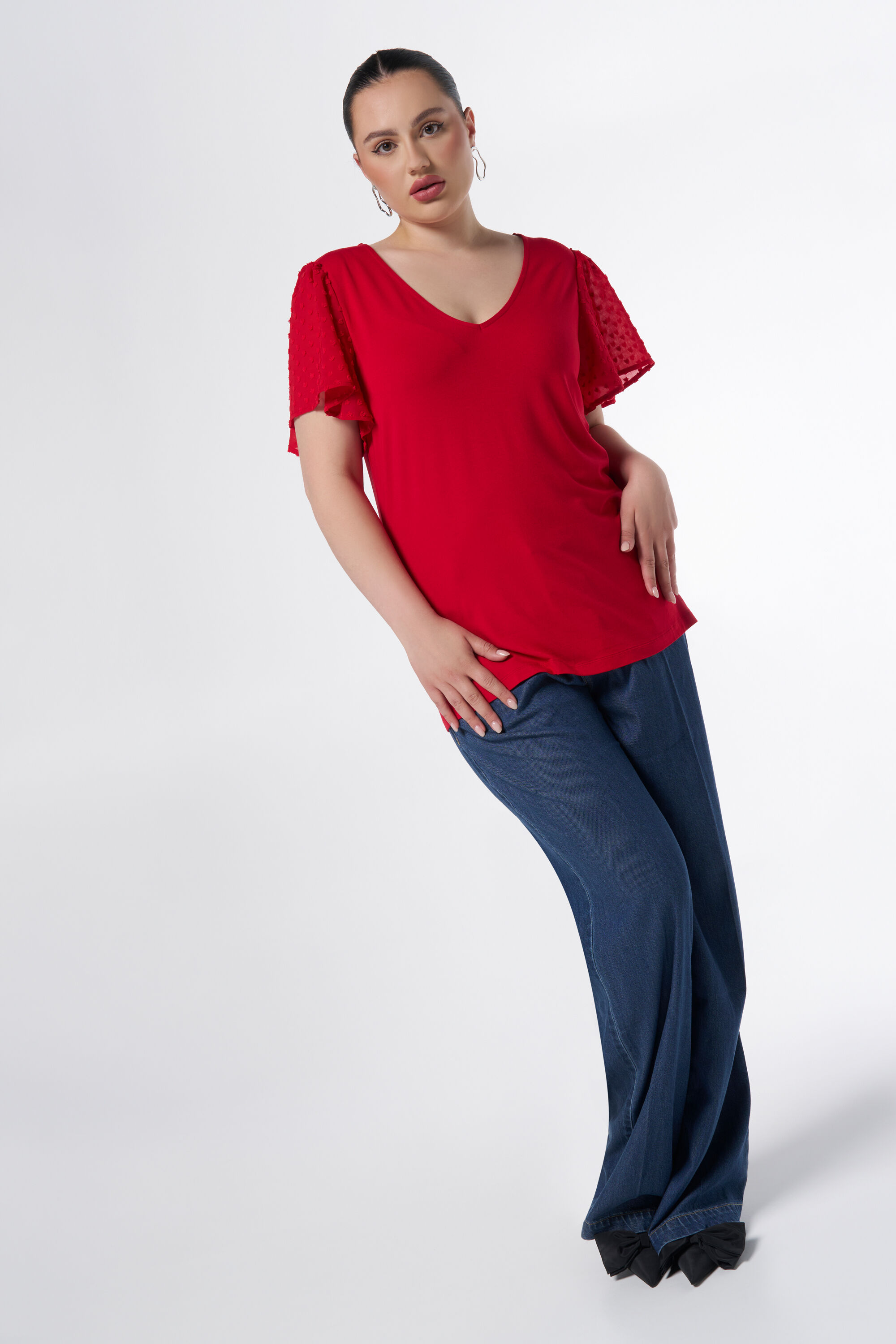 Top mit R&uuml;schen&auml;rmeln image number 5