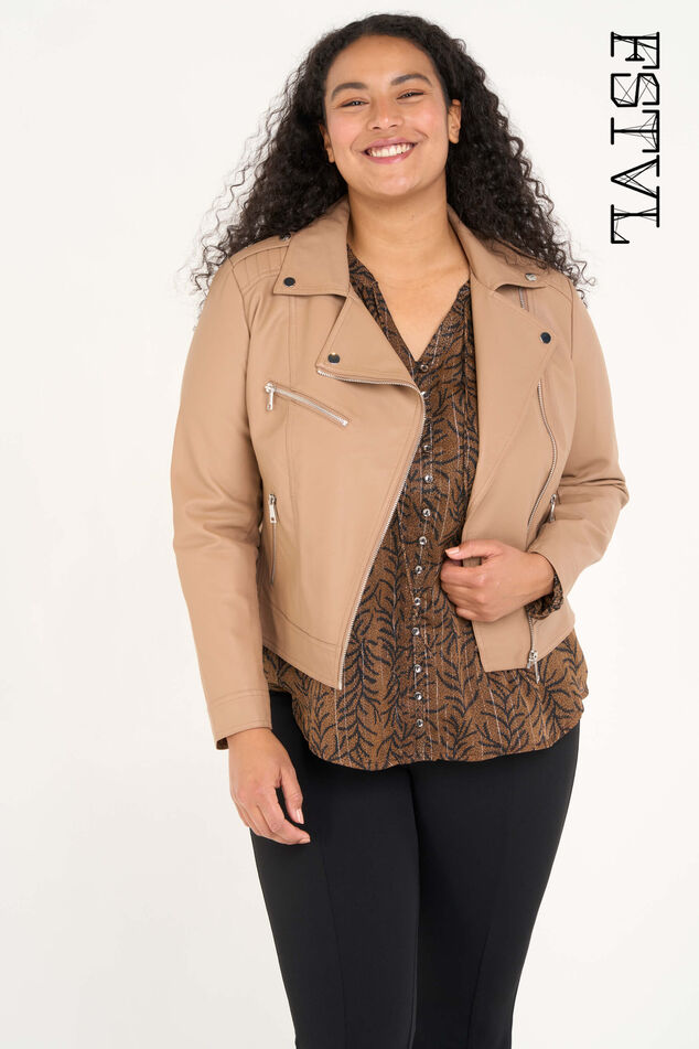 Biker-Jacke aus Kunstleder image number 0