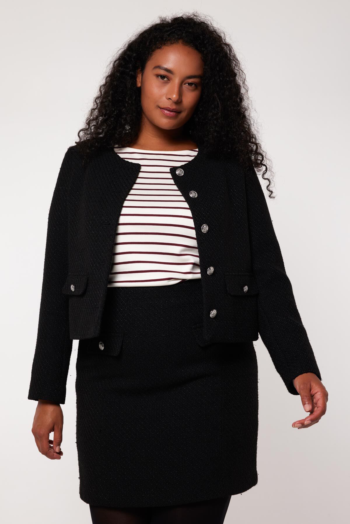 Kurzer Tweed-Blazer  image number 4