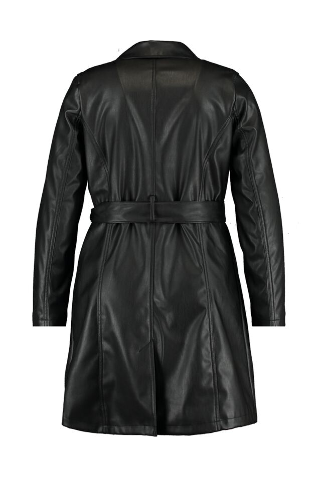 Kunstlederjacke mit Gürtel image number 2