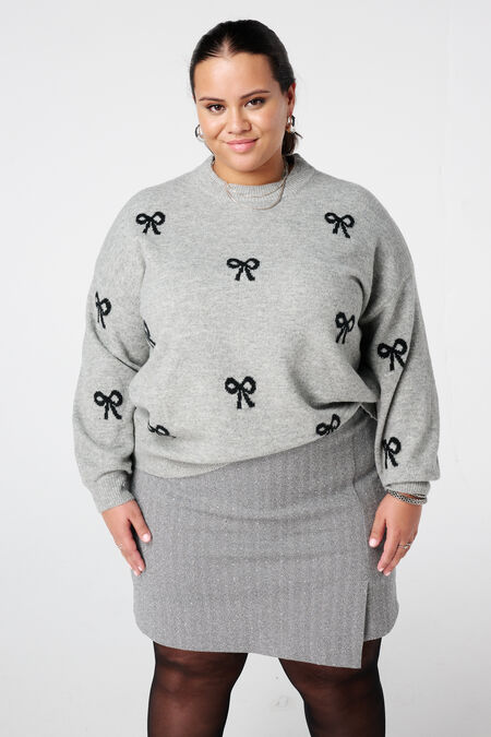 Pullover mit Schleifenprint Pullover mit Schleifenprint