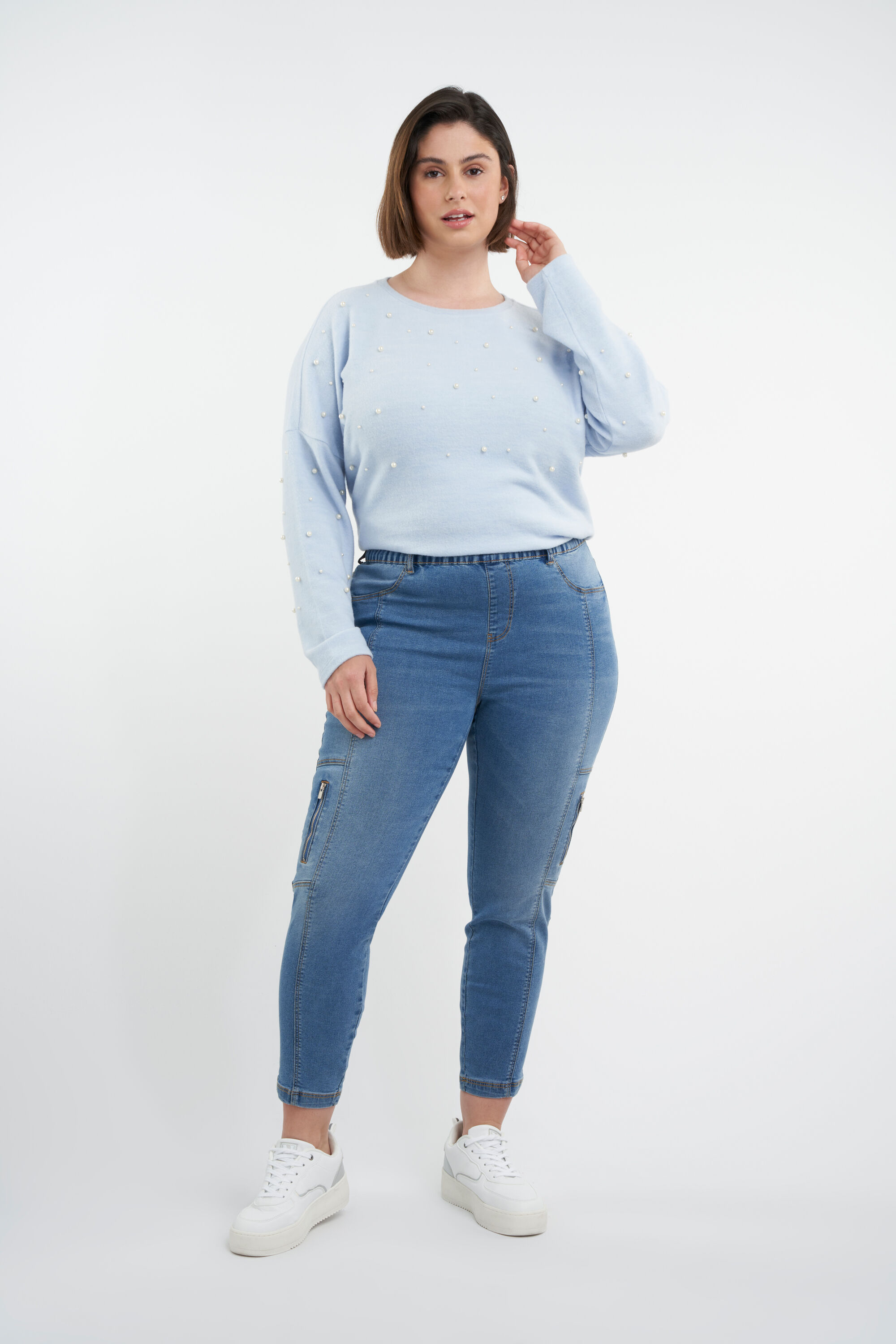 Treggings mit Rei&szlig;verschluss image number 5