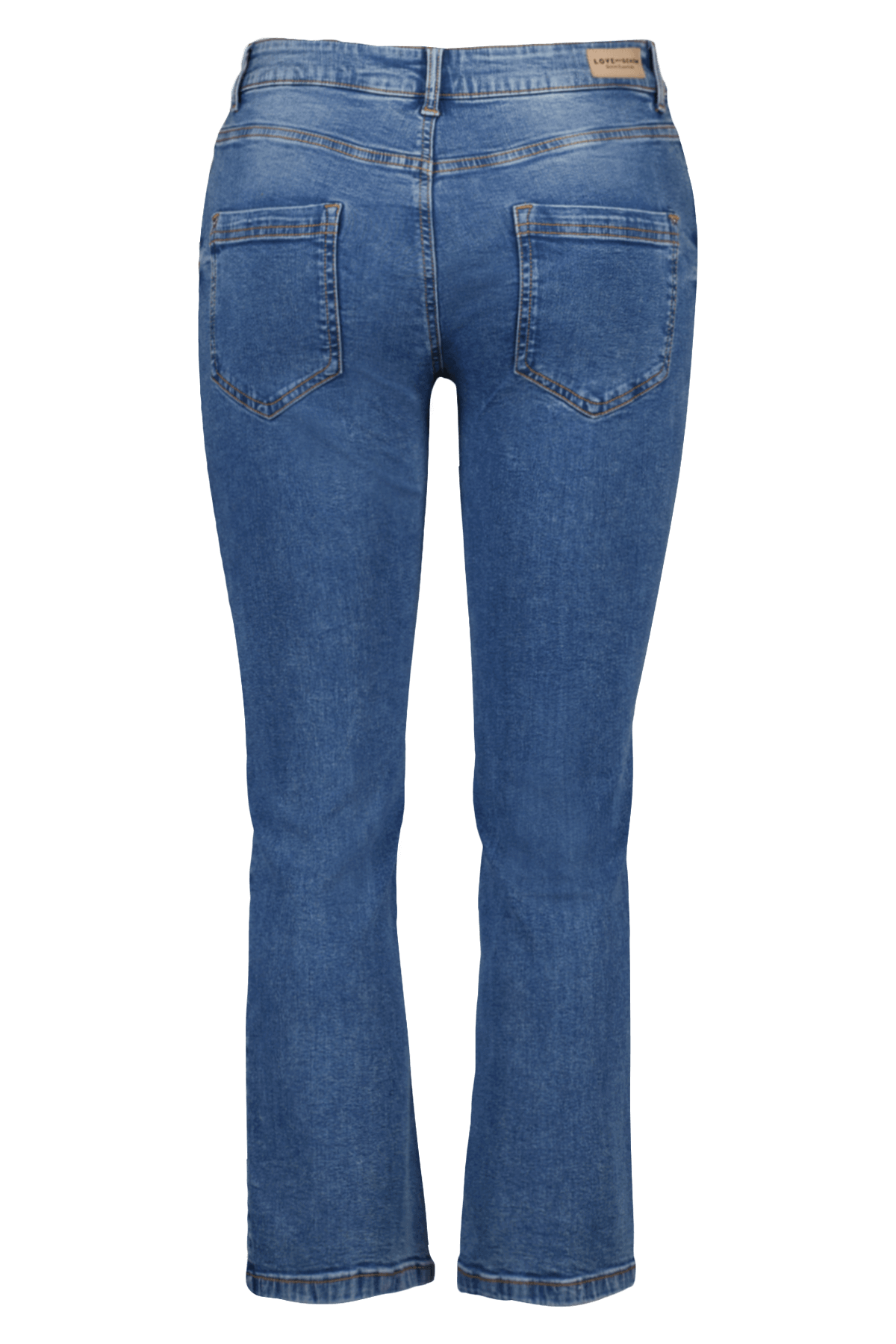 Damen Straight-Leg Jeans LILY 30 inch Stonewash Denim | MS Mode