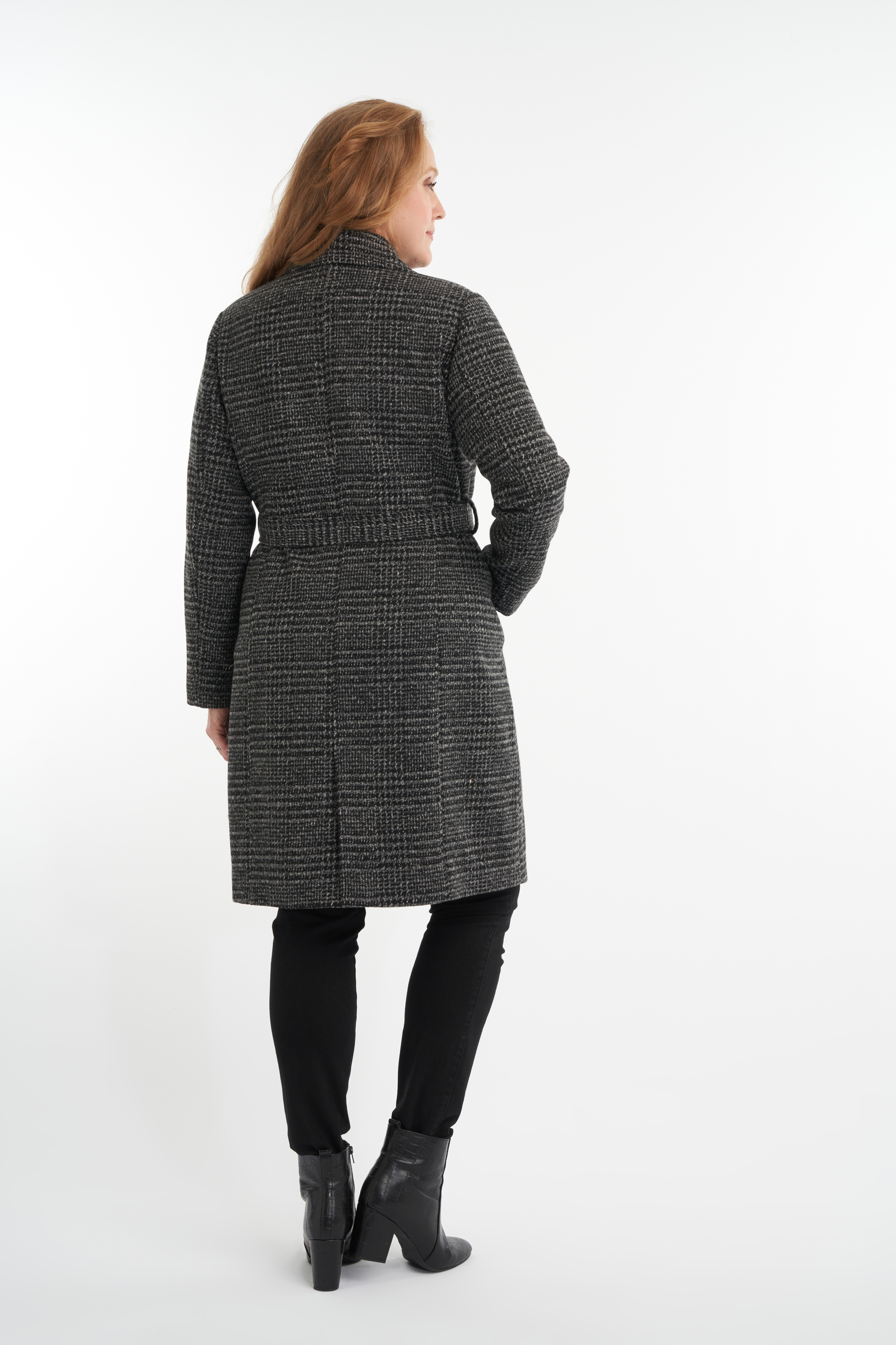 Damen Lange Jacke mit Gürtel | MS Mode