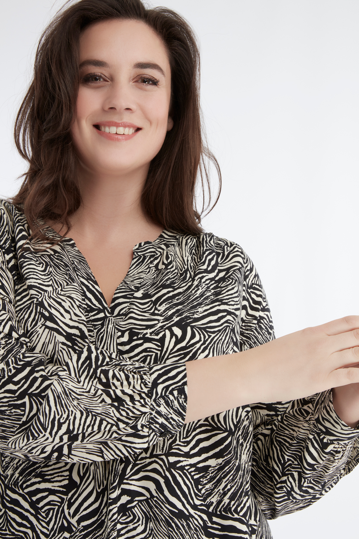 5 Tunika-Bluse mit Zebradruck | Official MS Mode® online store