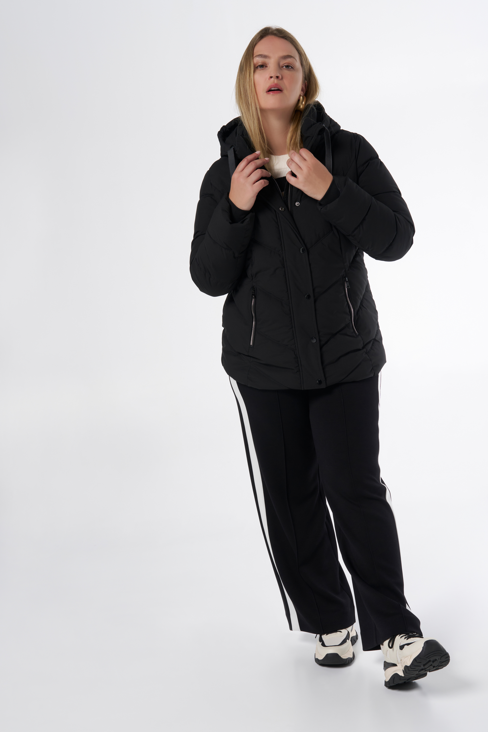 Damen Gesteppte Jacke Schwarz | MS Mode