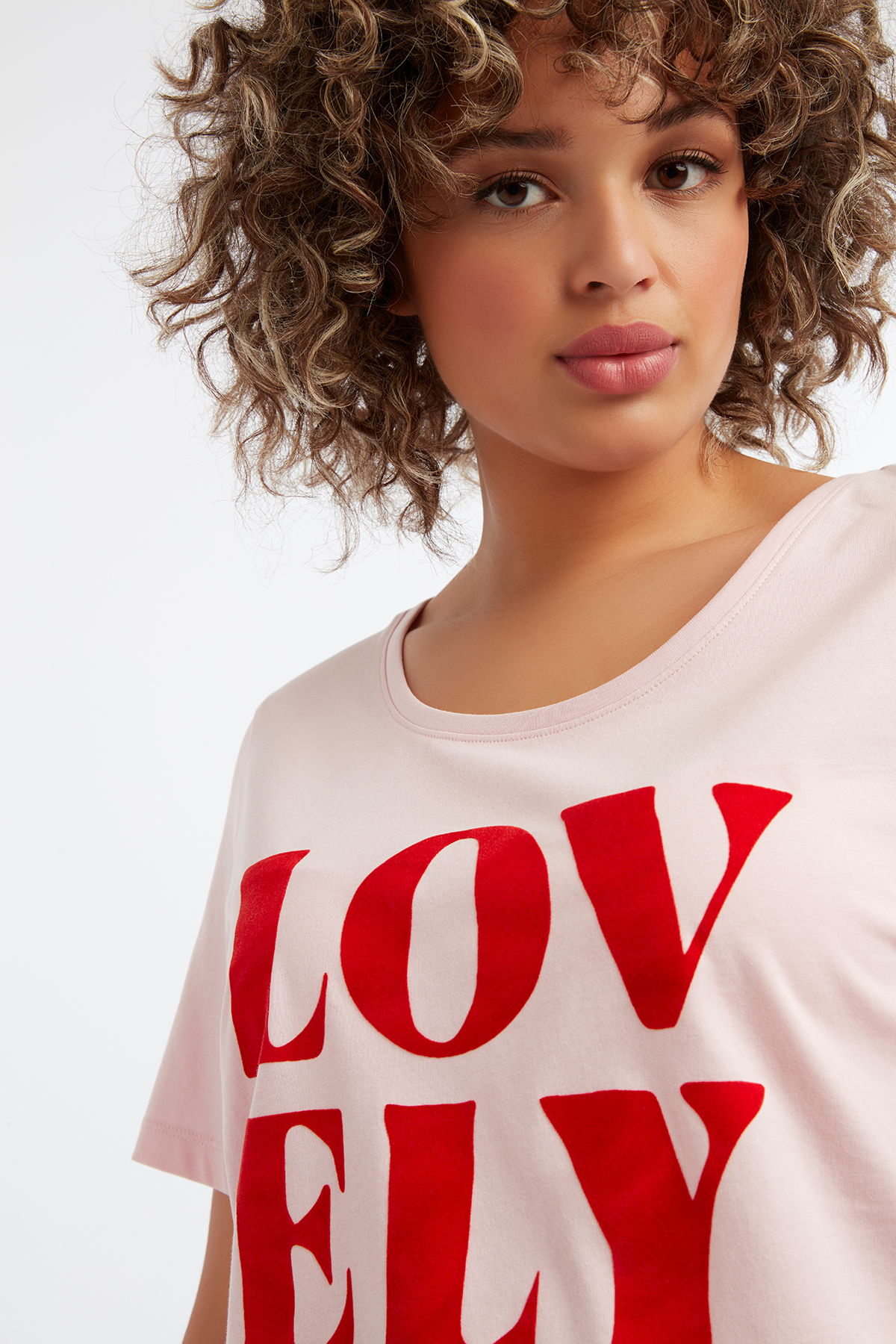 Damen TShirt mit FlockPrint bei MS Mode®