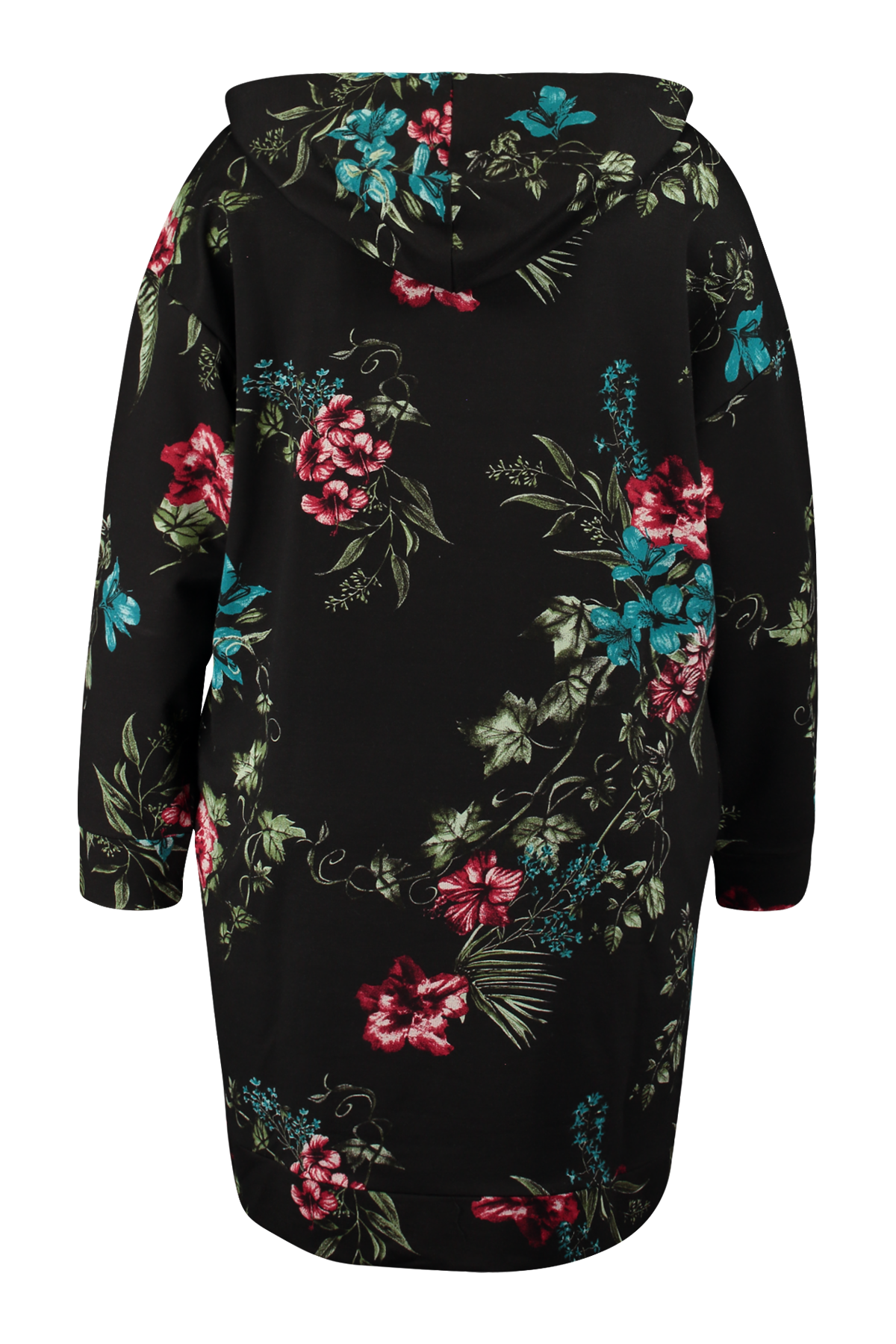 Sweatshirt-Kleid mit Blumen-Print image number 3