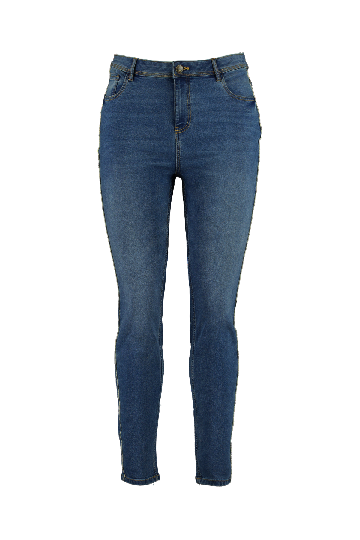 Jeans mit Glitzerstreifen image 2